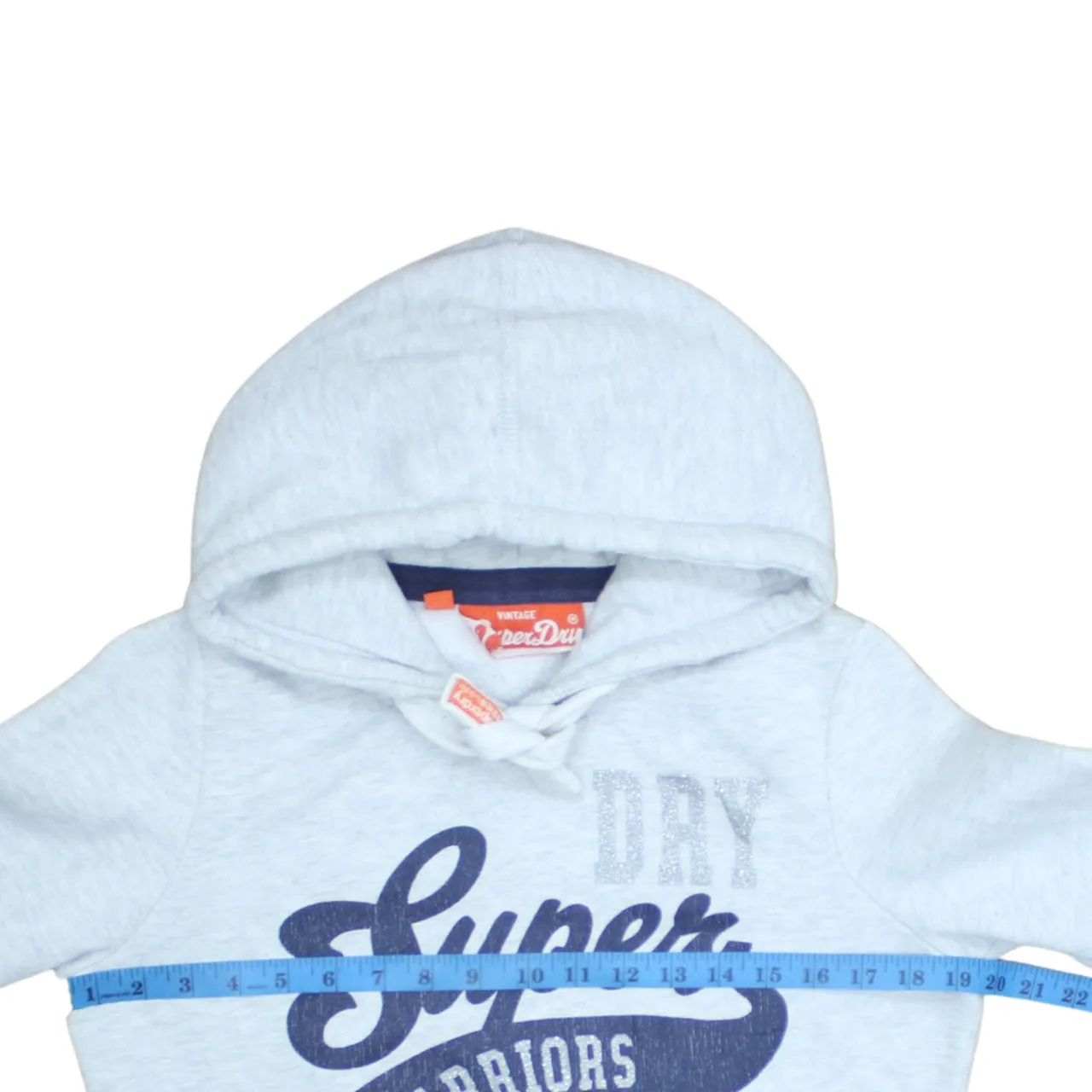 Super Dry 90's Spellout Pullover Hoodie Medium Grey sold by Vintage Club product image thumbnail 5