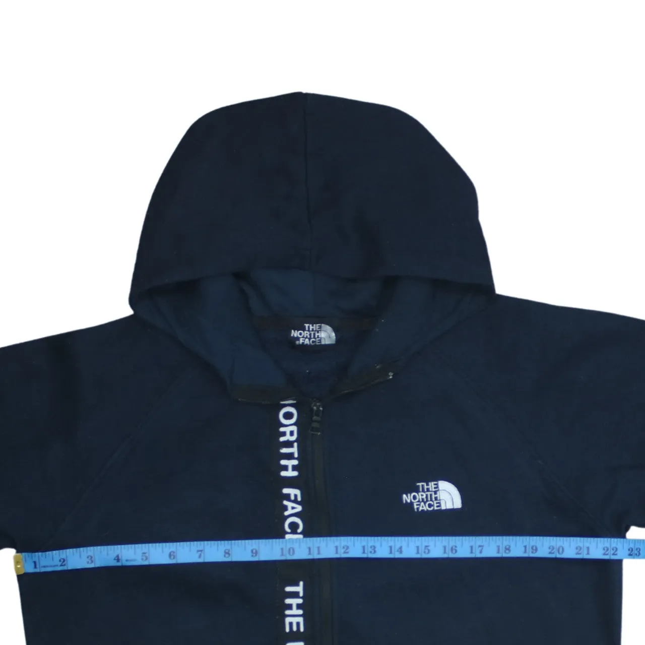 The North Face 90's Lightwash Full Zip Up Hoodie Medium Black sold by Vintage Club product image thumbnail 5