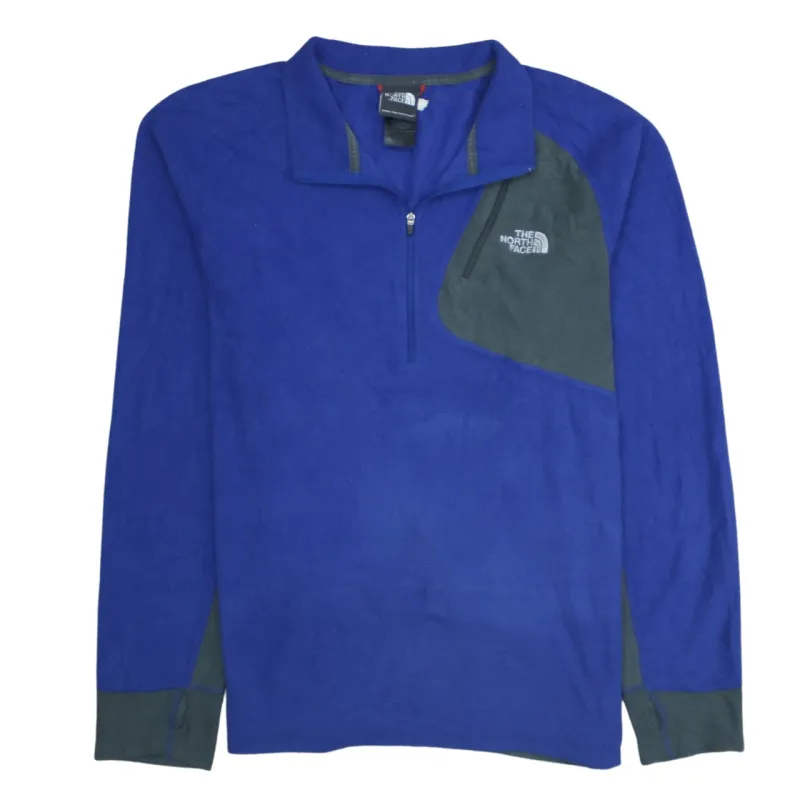 The North Face 90's Hiking Warm Quarter Zip Fleece Jumper Large Blue made by The North Face