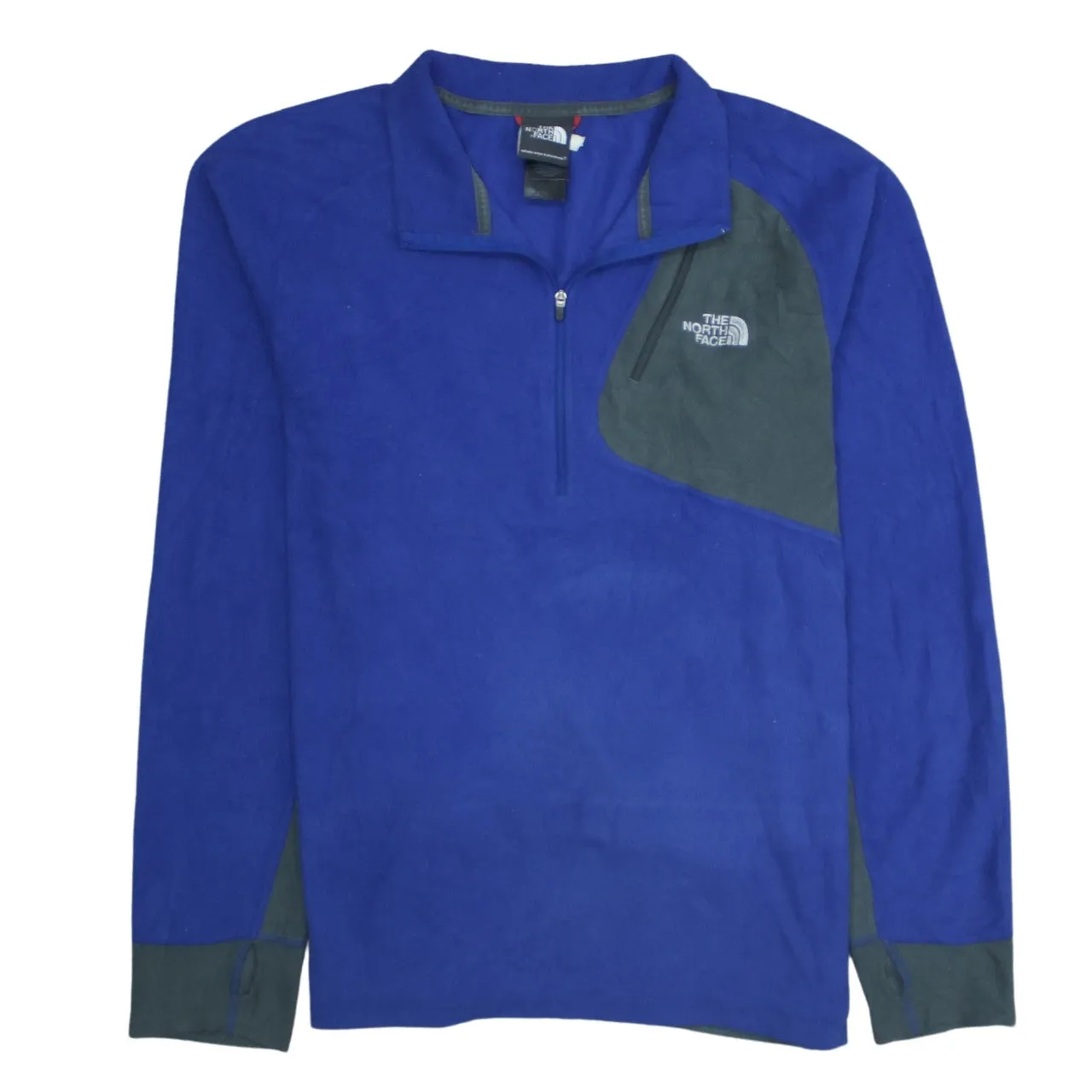 The North Face 90's Hiking Warm Quarter Zip Fleece Jumper Large Blue sold by Vintage Club