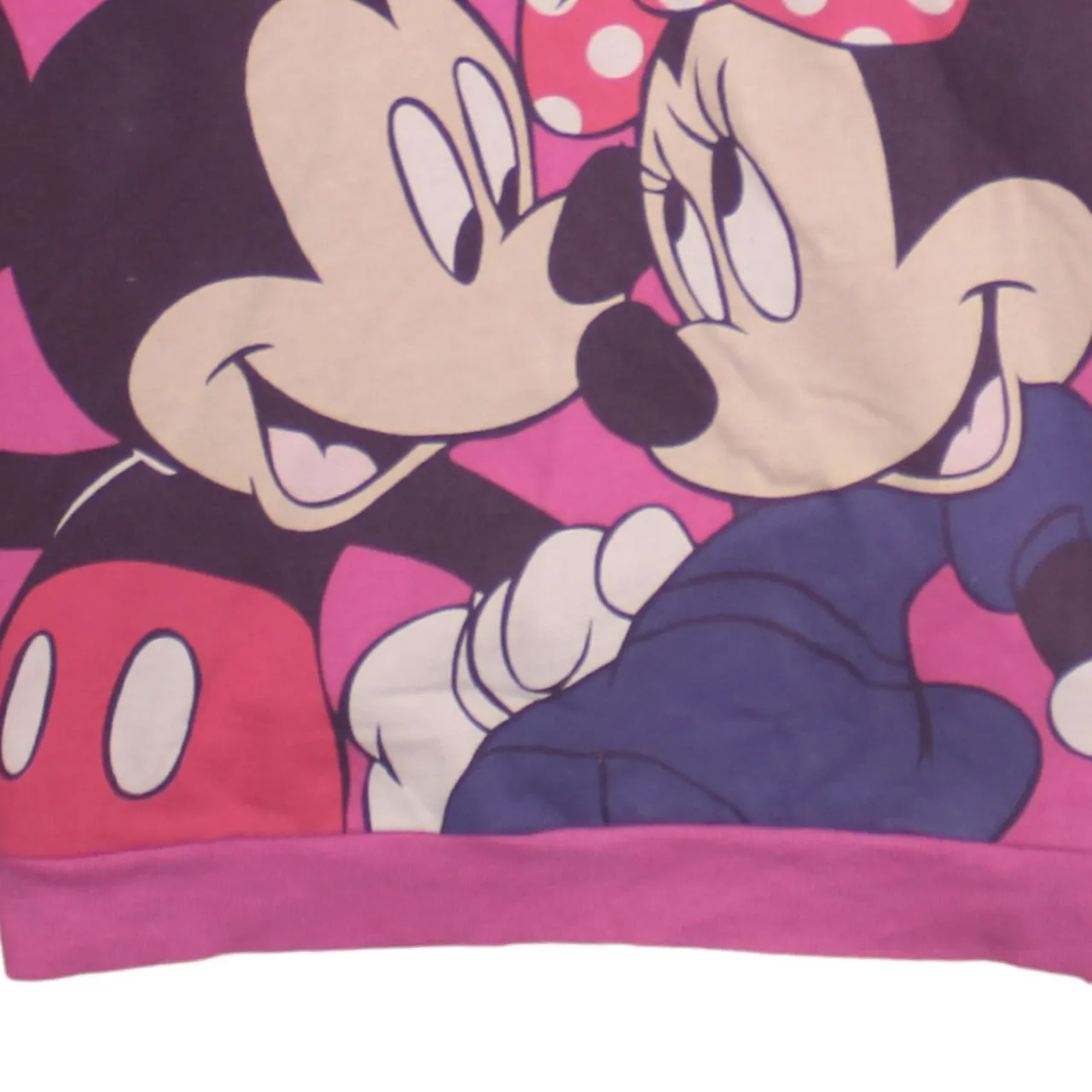 Disney 90's Mickey & Minnie Mouse Crew Neck Sweatshirt Large Pink sold by Vintage Club product image thumbnail 4
