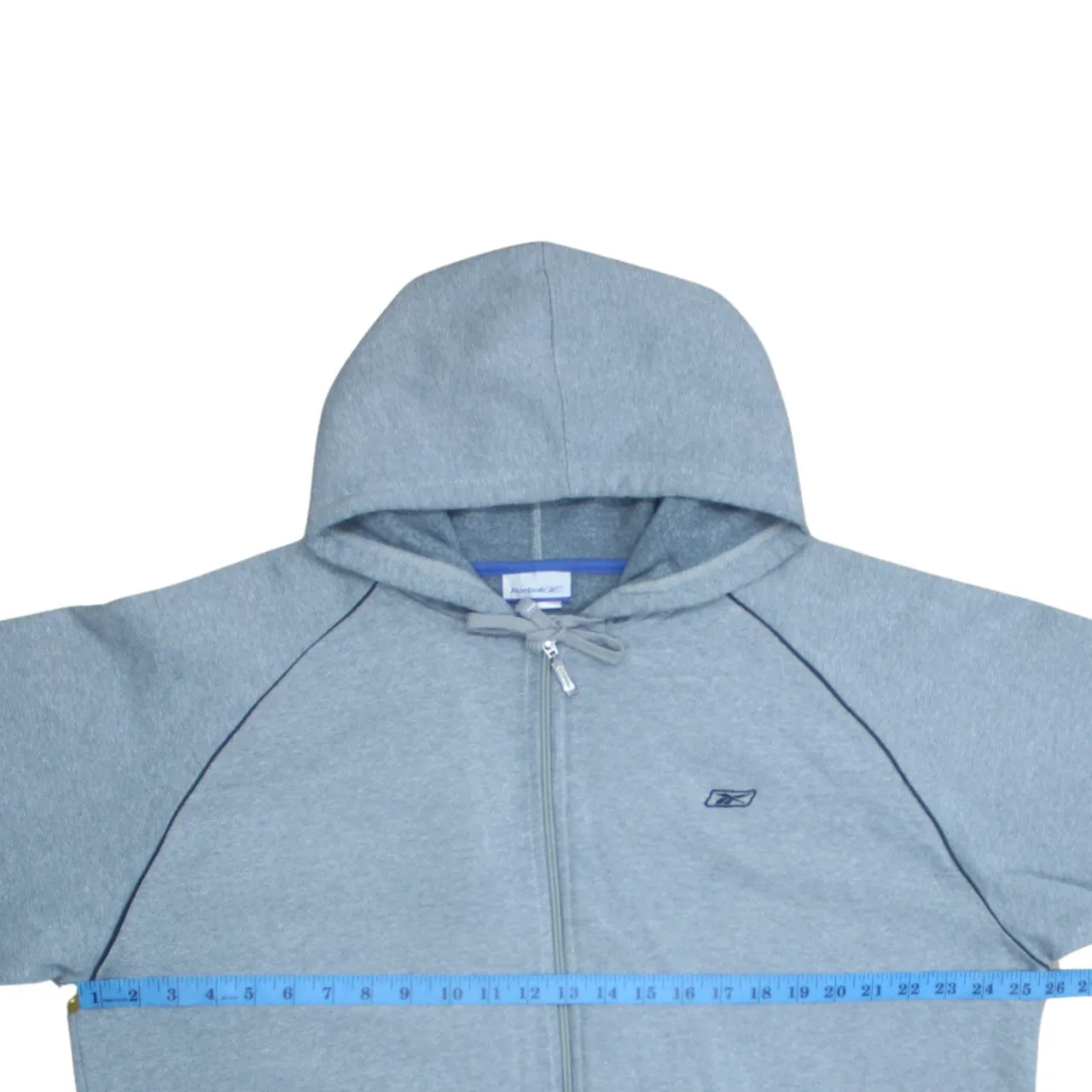 Reebok 90's Lightweight Full Zip Up Hoodie XLarge Grey sold by Vintage Club product image thumbnail 5