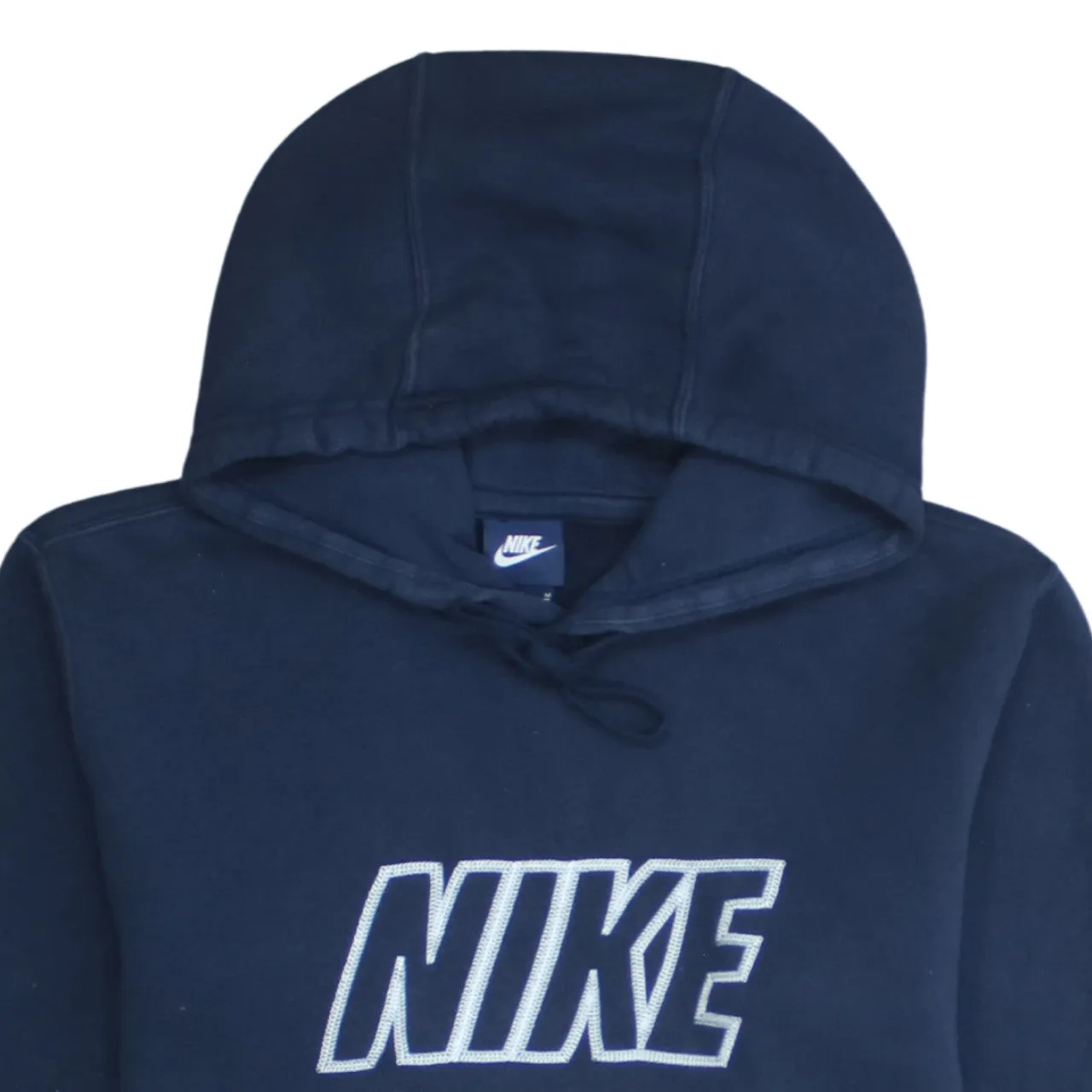 Nike 90's Spellout Pullover Hoodie Medium Navy Blue sold by Vintage Club product image thumbnail 3