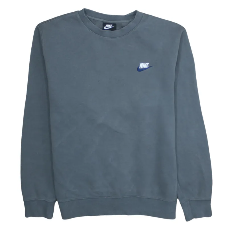 Nike 90's Swoosh Crew Neck Sweatshirt Small Grey sold by Vintage Club