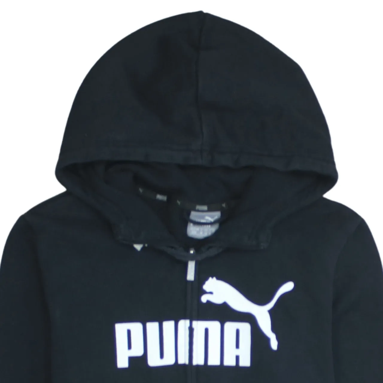 Puma 90's Spellout Full Zip Up Hoodie Medium Black sold by Vintage Club product image thumbnail 3