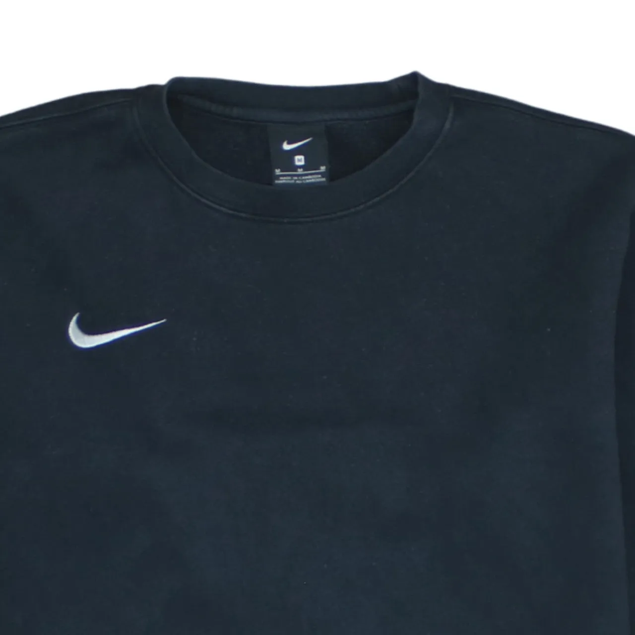Nike 90's Swoosh Crew Neck Hoodie Medium Black sold by Vintage Club product image thumbnail 3