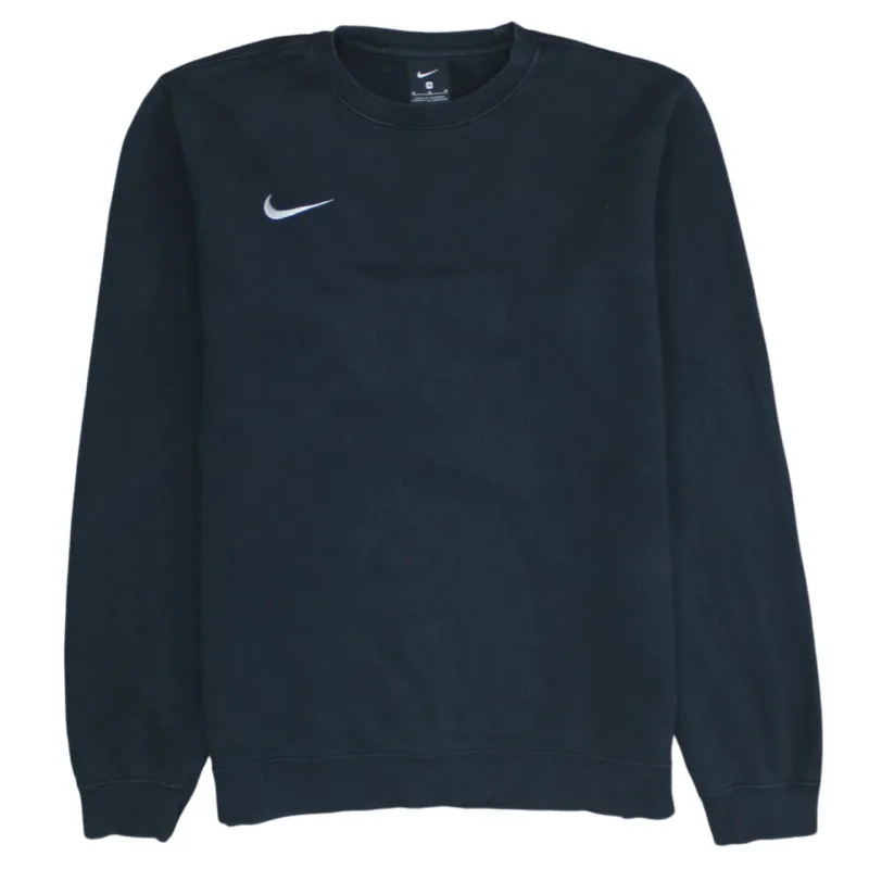 Nike 90's Swoosh Crew Neck Hoodie Medium Black sold by Vintage Club