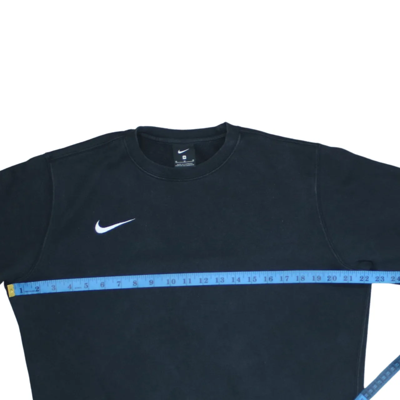 Nike 90's Swoosh Crew Neck Hoodie Medium Black sold by Vintage Club product image thumbnail 5