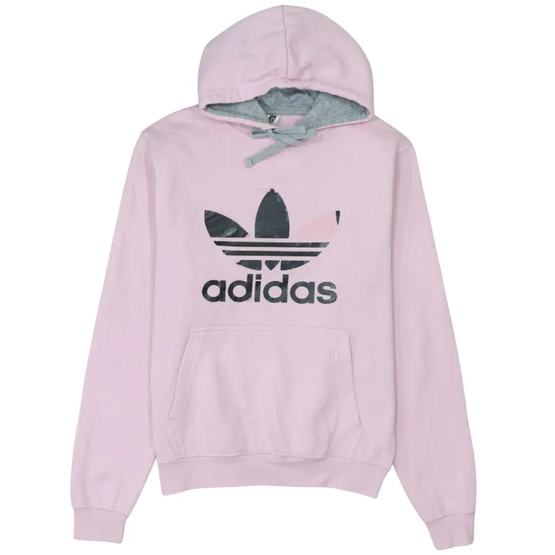 Adidas 90's Spellout Pullover Hoodie XSmall Pink sold by Vintage Club