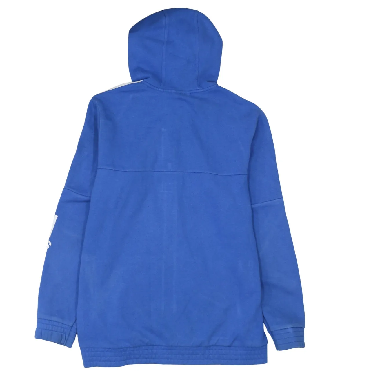 Adidas 90's Striped Sleeve Full Zip Up Hoodie Large Blue sold by Vintage Club product image thumbnail 2