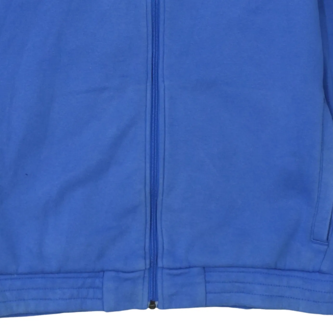 Adidas 90's Striped Sleeve Full Zip Up Hoodie Large Blue sold by Vintage Club product image thumbnail 4