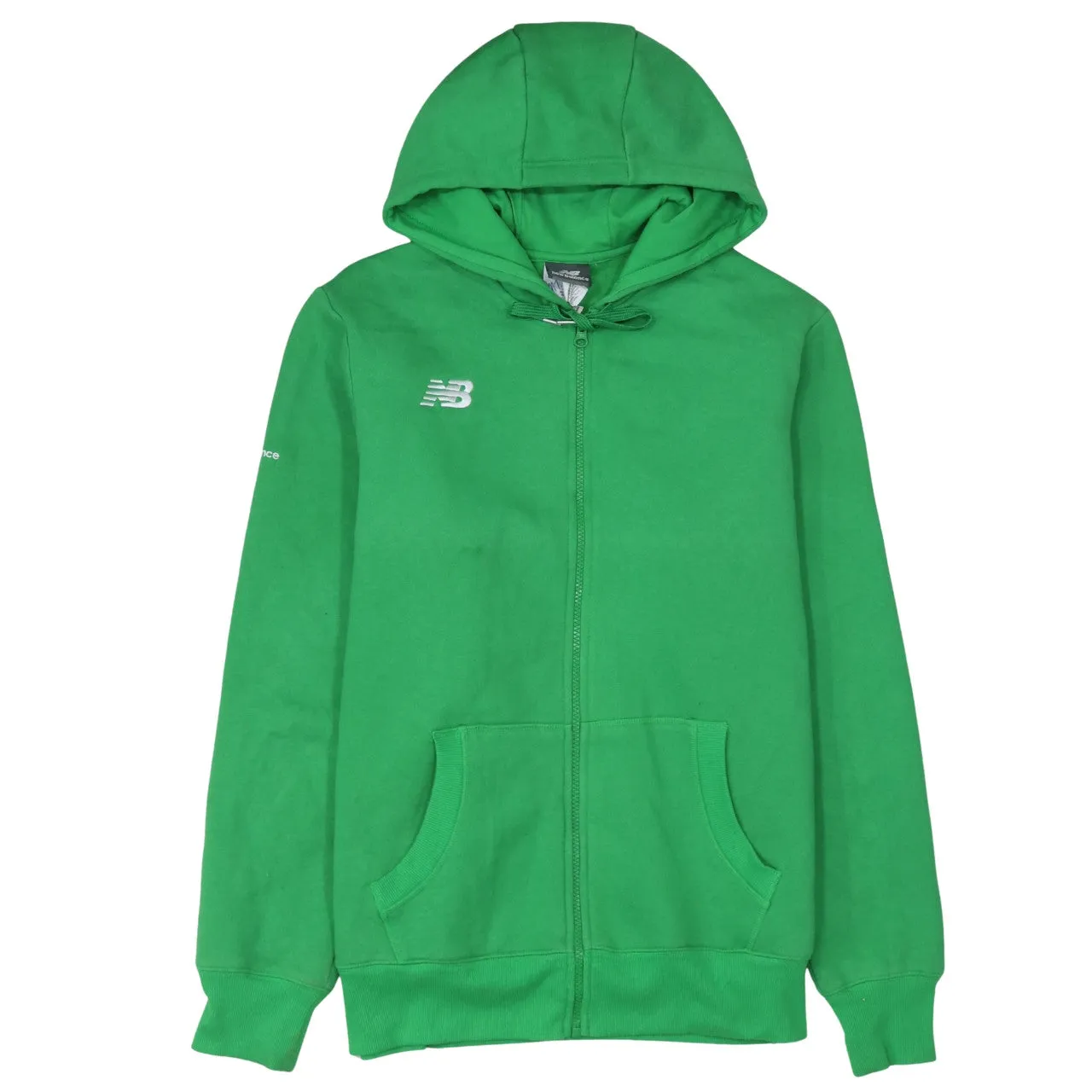 New Balance 90's Drawstring Pockets Full Zip Up Hoodie Large Green sold by Vintage Club