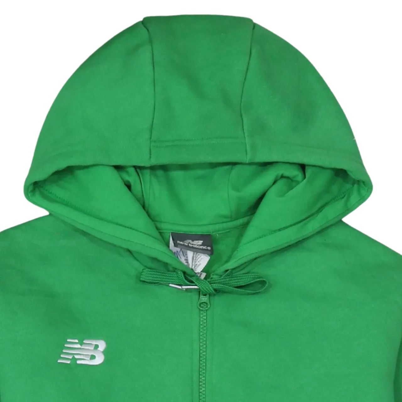 New Balance 90's Drawstring Pockets Full Zip Up Hoodie Large Green sold by Vintage Club product image thumbnail 3