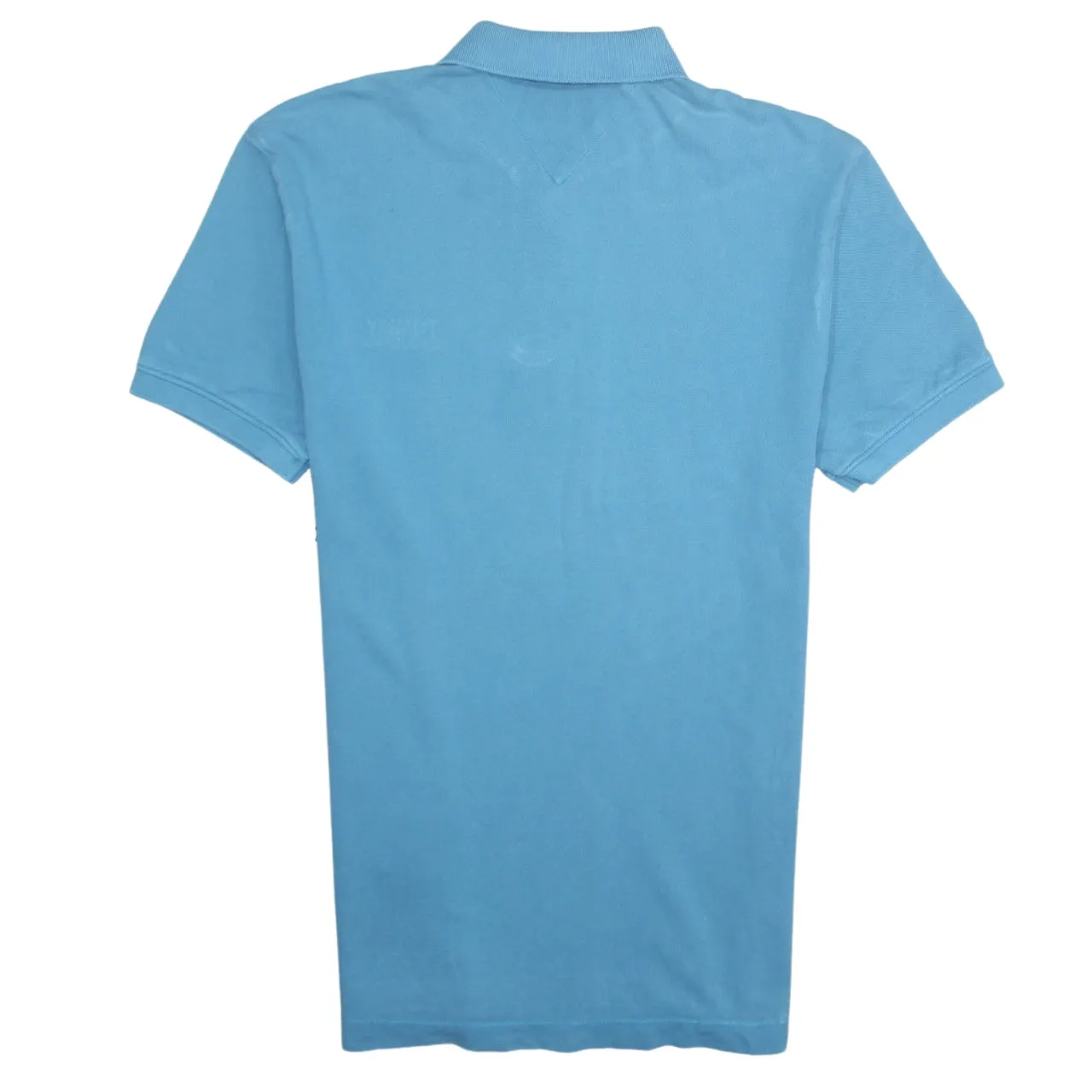 Tommy Hilfiger Blue Polo Shirt Men's Small Embroidered Chest Logo Short Sleeve Top sold by Vintage Club product image thumbnail 2