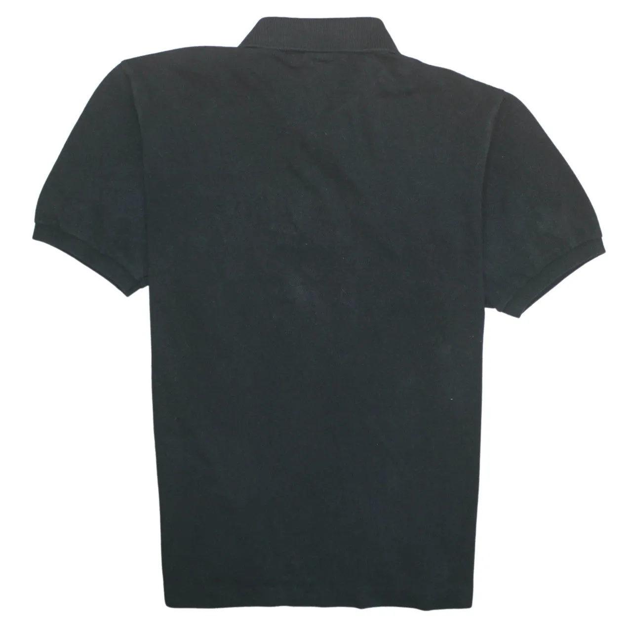 Lacoste 90's Short Sleeves Quarter Button Polo Shirt Large Black sold by Vintage Club product image thumbnail 2