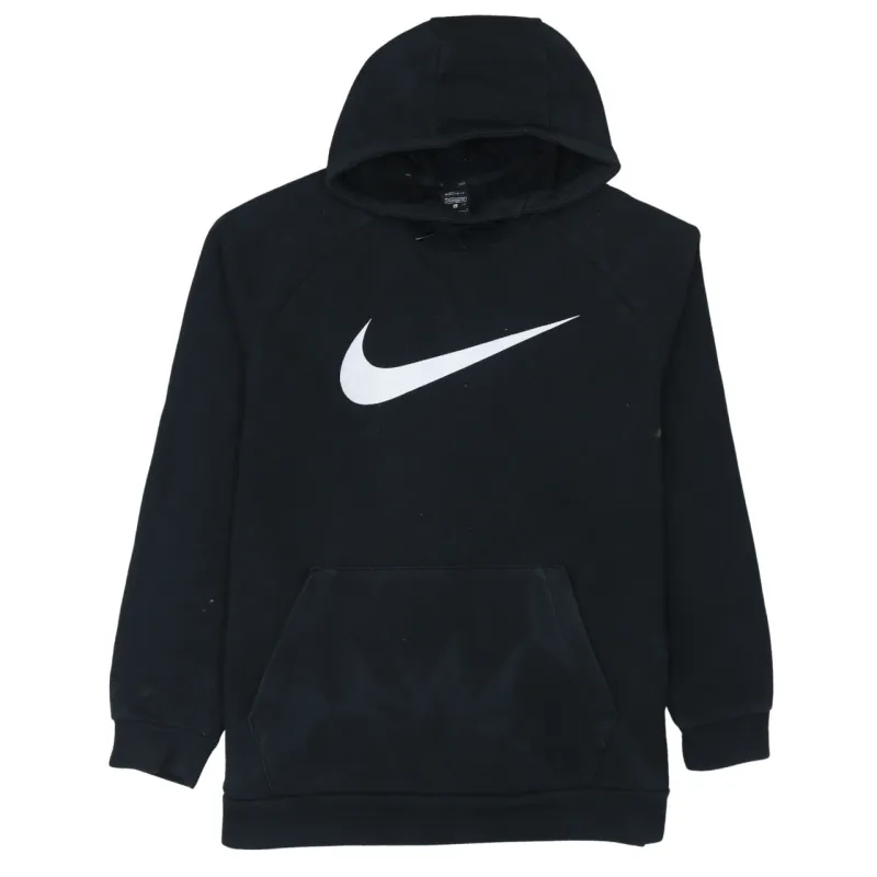 Nike 90's Center Middle Swoosh Pullover Hoodie Large Black sold by Vintage Club