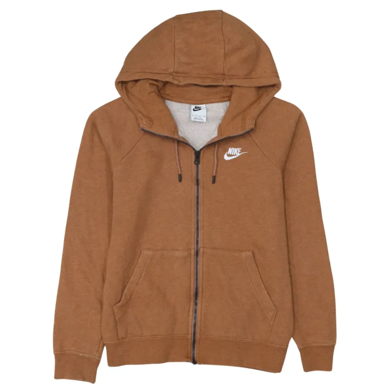 Nike 90's Swoosh Full Zip Up Hoodie XSmall Brown sold by Vintage Club