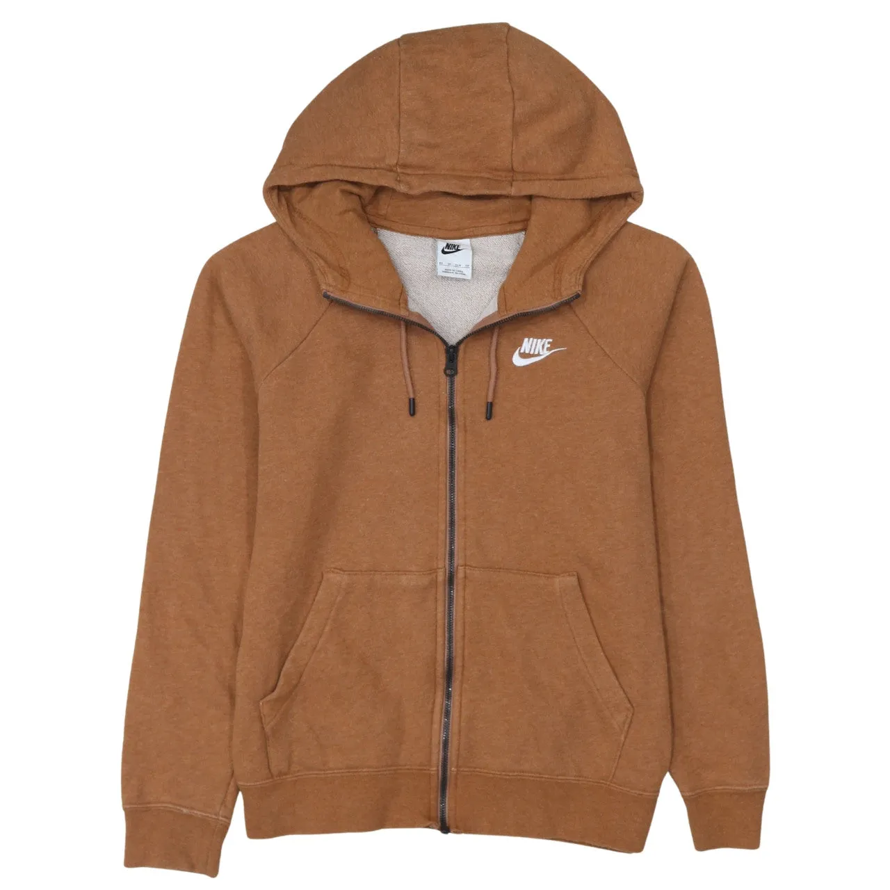 Nike 90's Swoosh Full Zip Up Hoodie XSmall Brown sold by Vintage Club