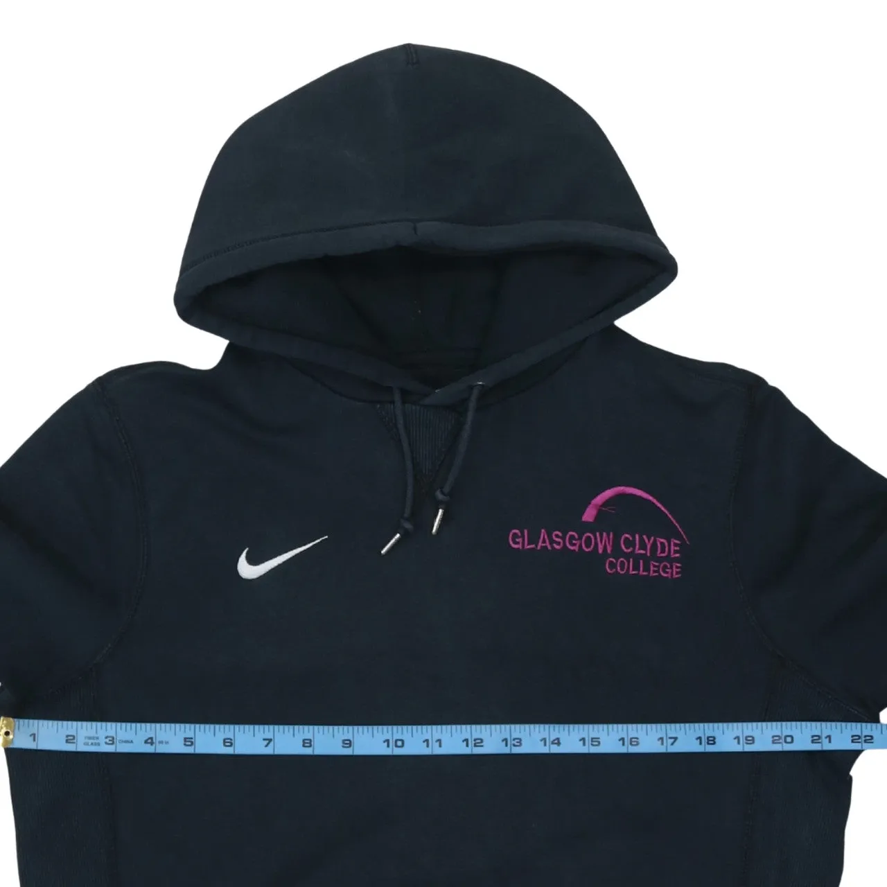 Nike 90's Swoosh Pullover Hoodie Medium Black sold by Vintage Club product image thumbnail 5