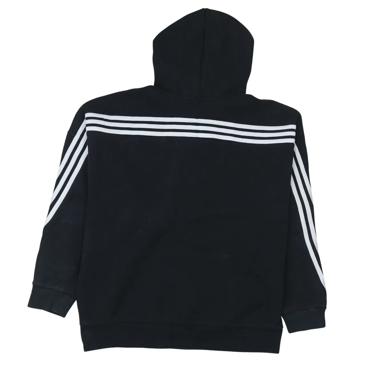 Adidas 90's Plain Pullover Hoodie Large Black sold by Vintage Club product image thumbnail 2
