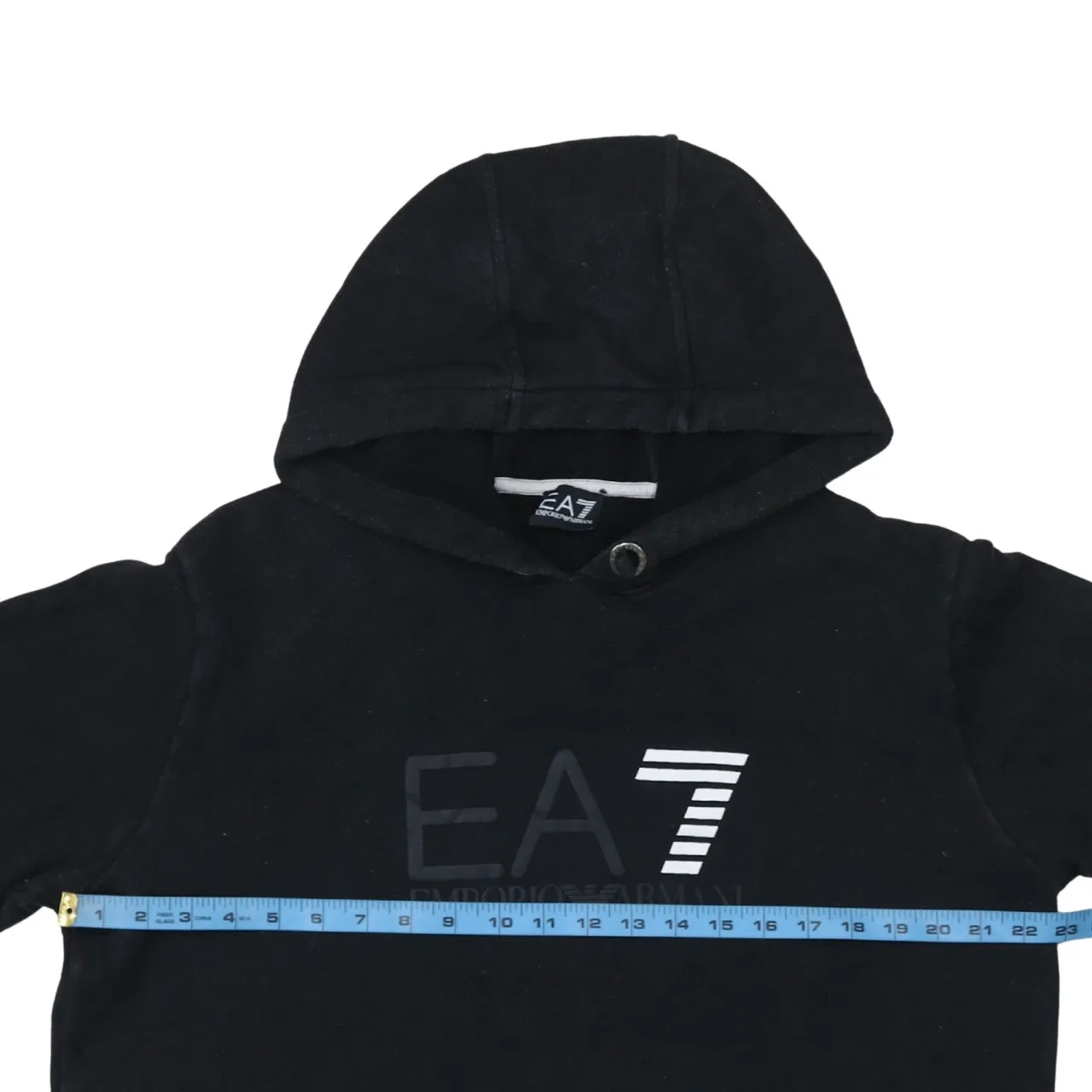 Emporio Armani 90's Spellout Pullover Hoodie XXXLarge (3XL) Black sold by Vintage Club product image thumbnail 5