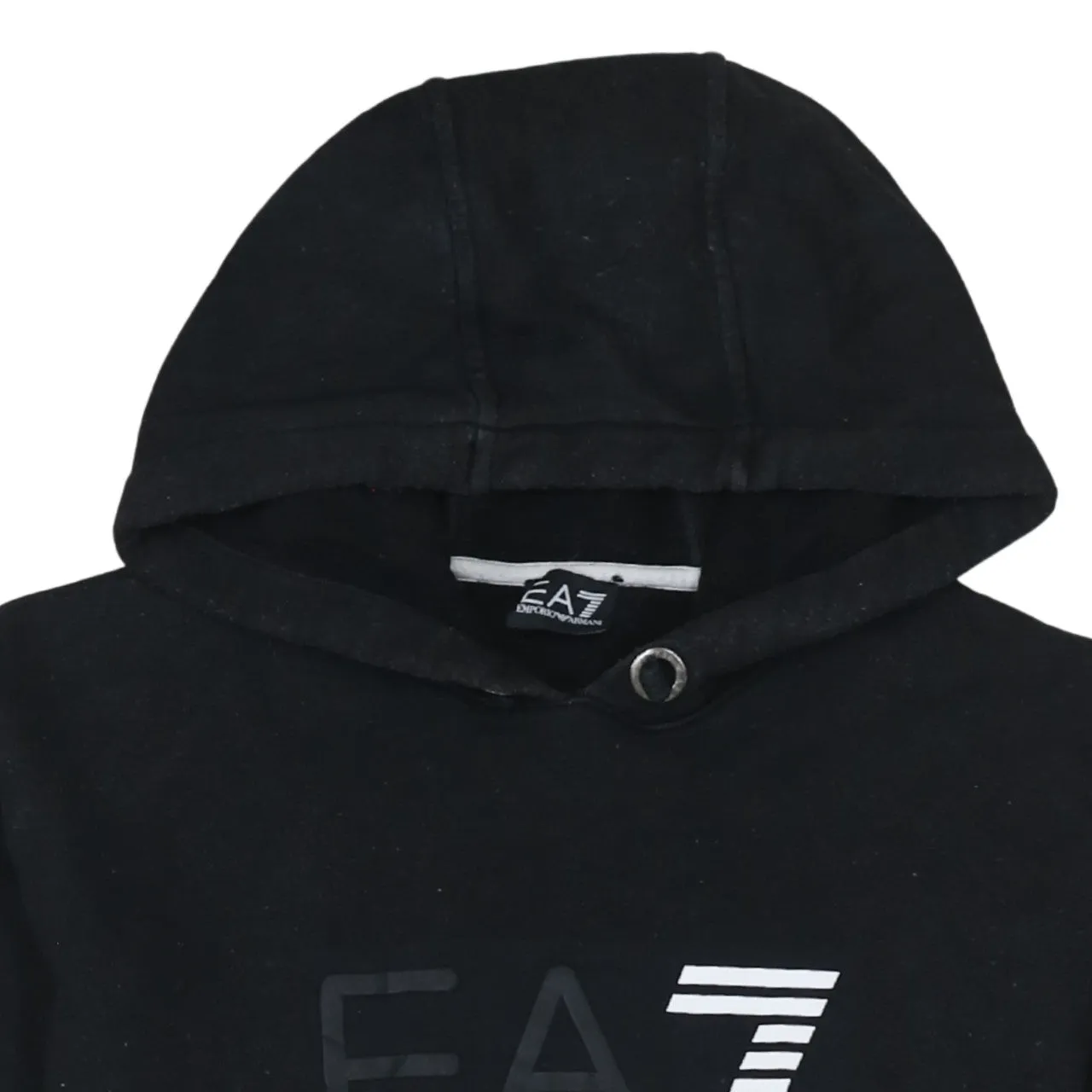 Emporio Armani 90's Spellout Pullover Hoodie XXXLarge (3XL) Black sold by Vintage Club product image thumbnail 3