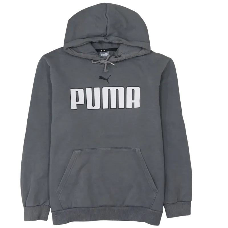 Puma 90's Spellout Pullover Hoodie Medium Grey sold by Vintage Club