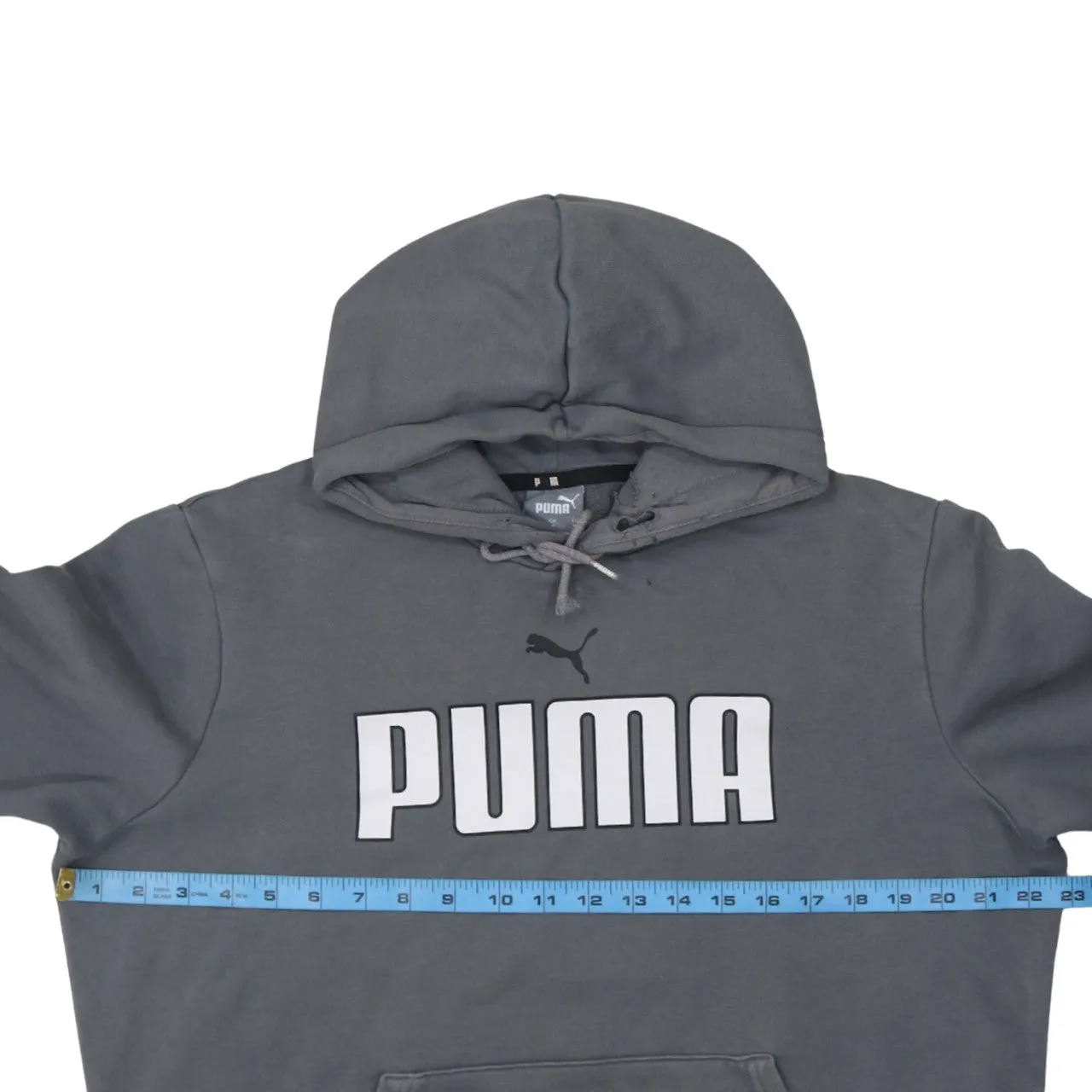 Puma 90's Spellout Pullover Hoodie Medium Grey sold by Vintage Club product image thumbnail 5