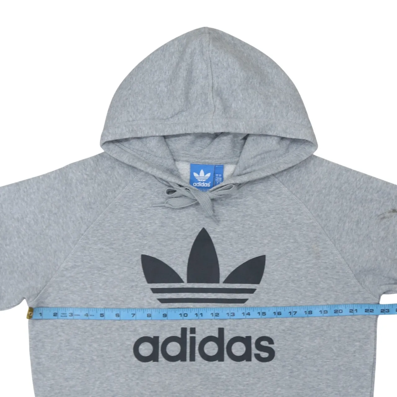 Adidas 90's Spellout Pullover Hoodie Large Grey sold by Vintage Club product image thumbnail 5