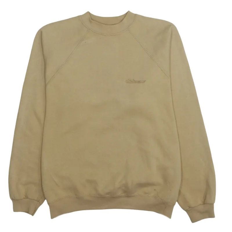 Levi's Beige Sweatshirt Women's XLarge Embroidered Chest Logo Raglan Sleeve Fleece Pullover made by Levi's