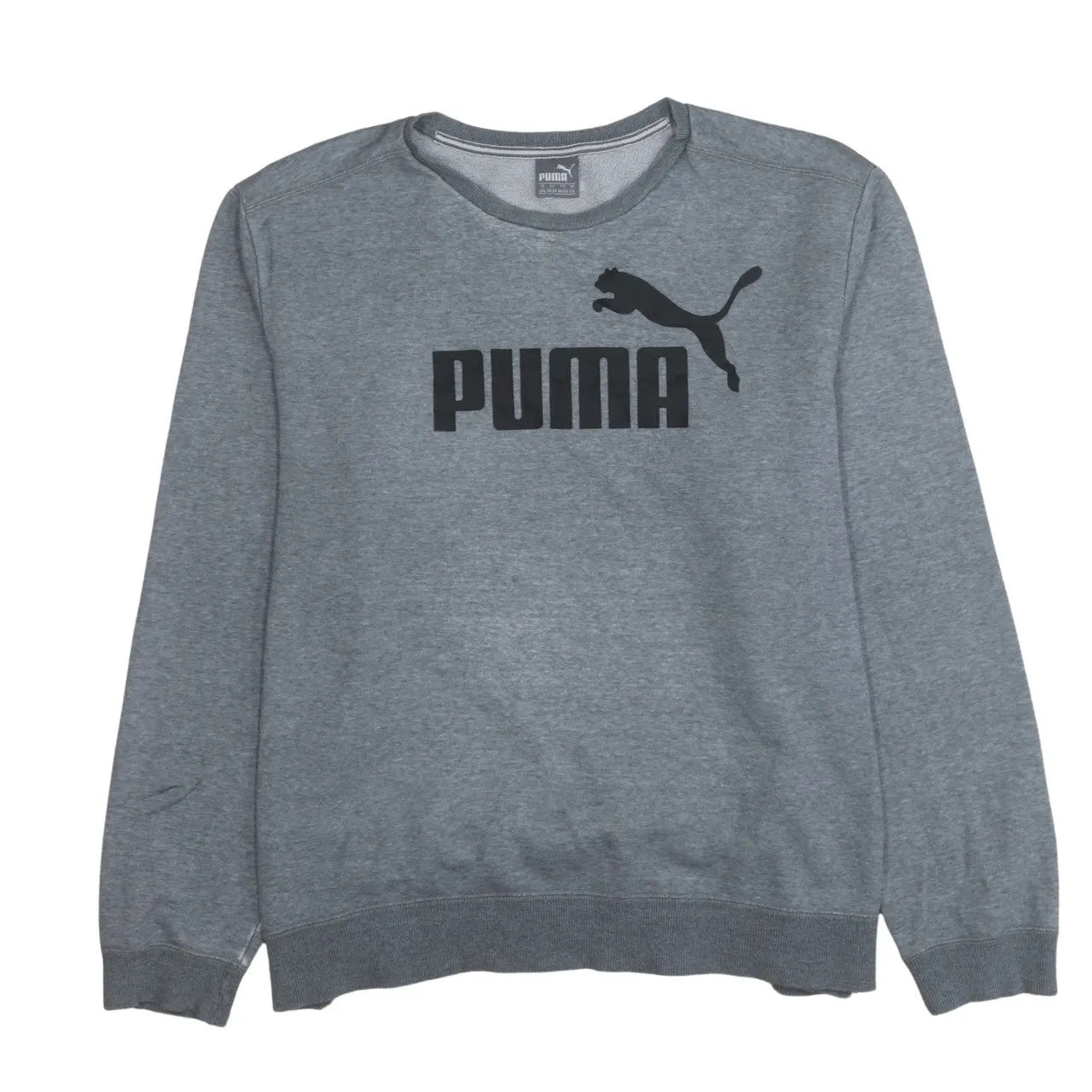 Puma 90's Spellout Crew Neck Sweatshirt XXLarge (2XL) Grey sold by Vintage Club
