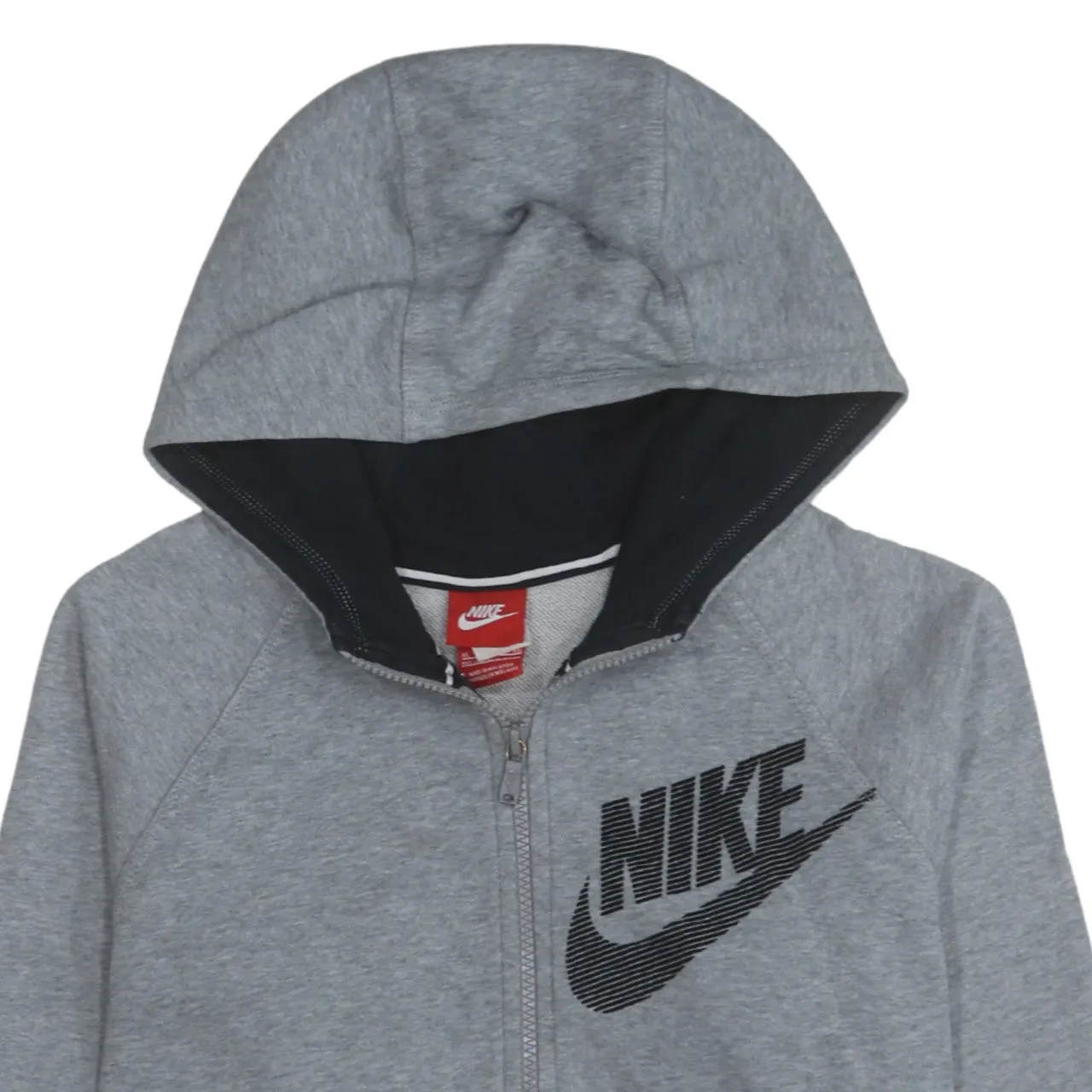 Nike 90's Swoosh Full Zip Up Hoodie XLarge Grey sold by Vintage Club product image thumbnail 3