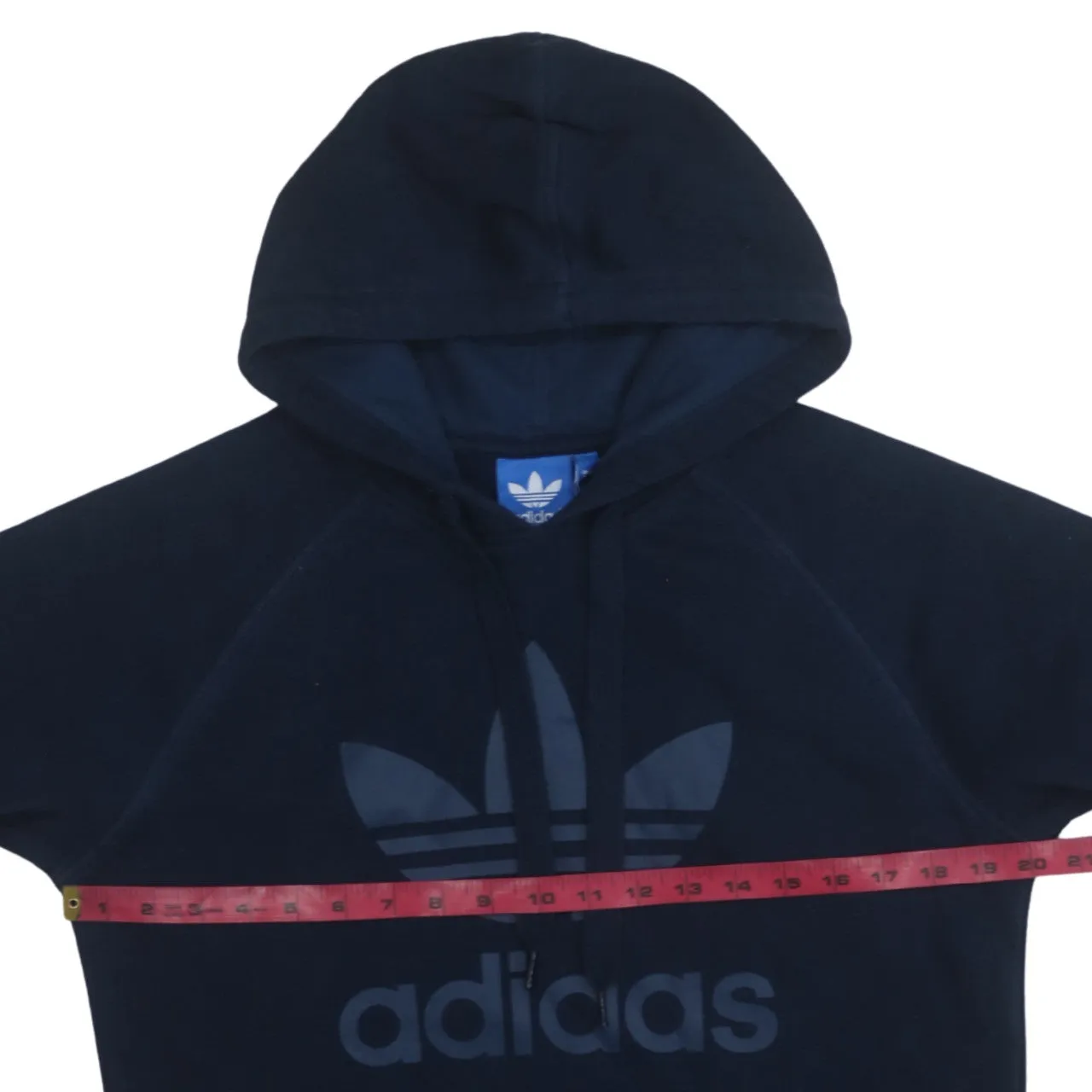 Adidas 90's Spellout Pullover Hoodie Small Navy Blue sold by Vintage Club product image thumbnail 5