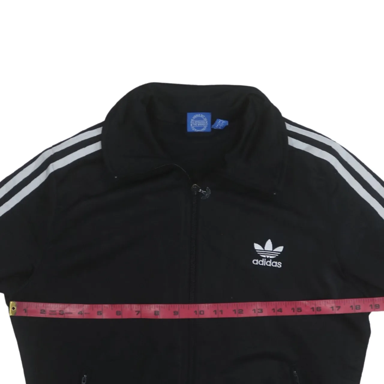 Adidas 90's Striped Sleeve Full Zip Up Sweatshirt Medium Black sold by Vintage Club product image thumbnail 5