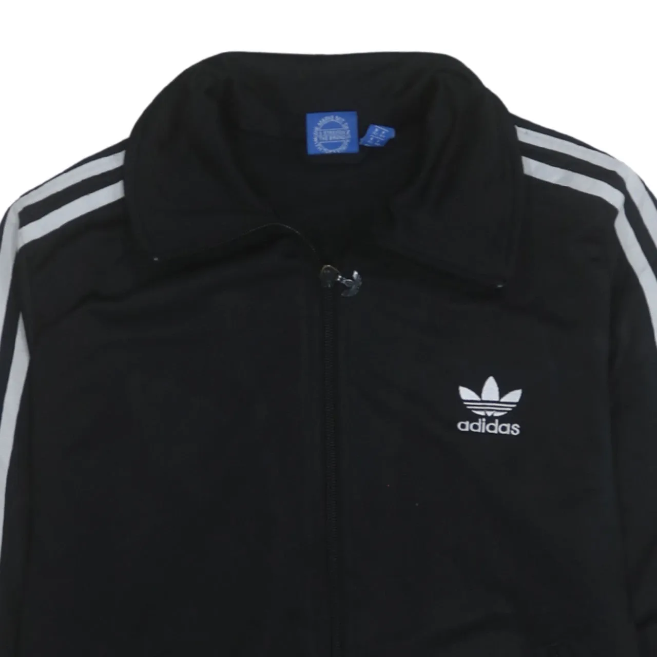 Adidas 90's Striped Sleeve Full Zip Up Sweatshirt Medium Black sold by Vintage Club product image thumbnail 3