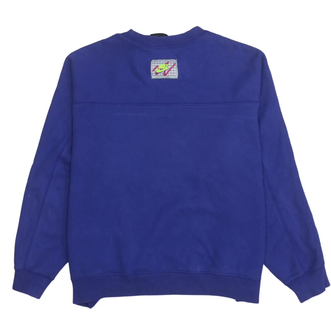 Nike 90's Center Middle Swoosh Crew Neck Sweatshirt Small Blue sold by Vintage Club product image thumbnail 2