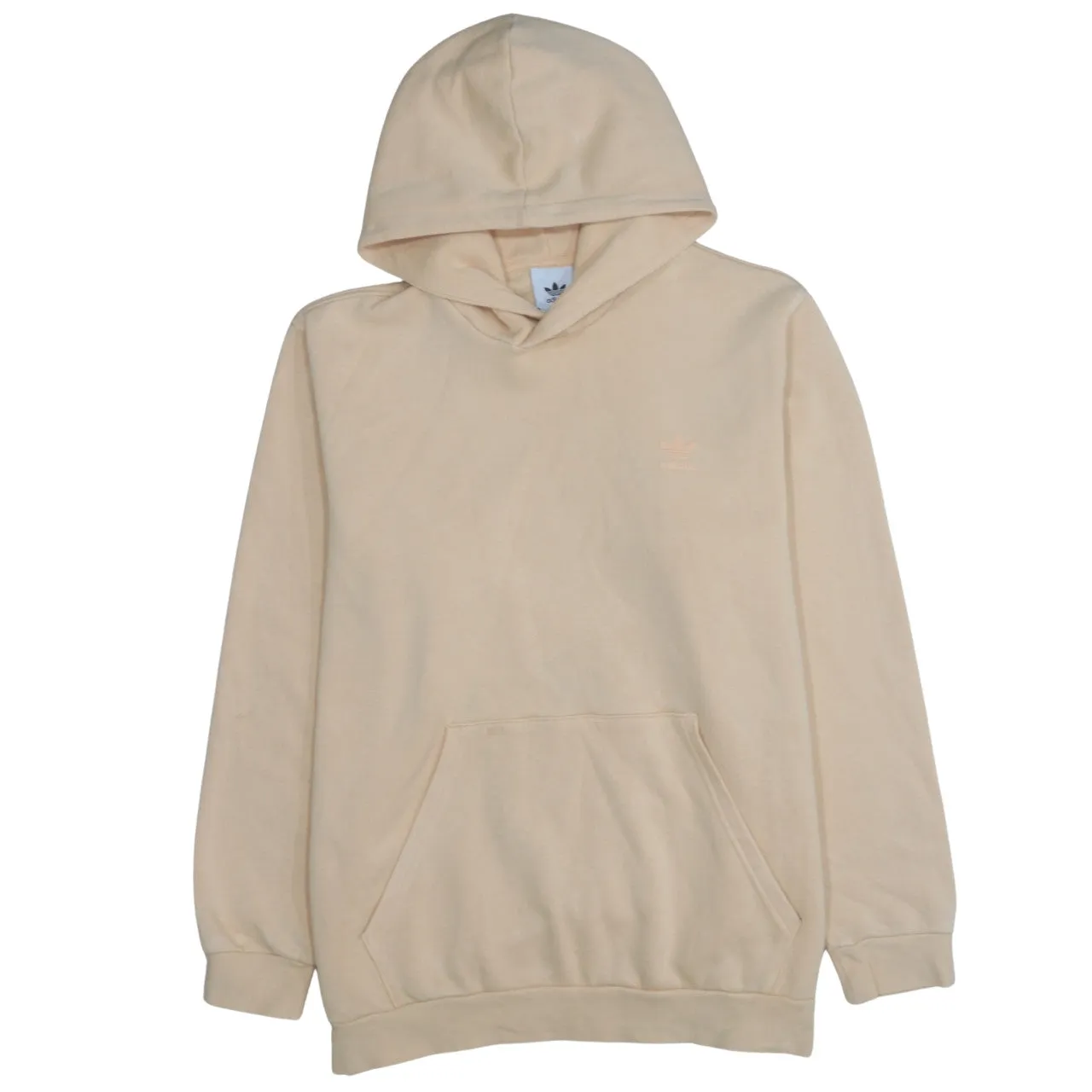 Adidas 90's Plain Pullover Hoodie XLarge Beige Cream sold by Vintage Club