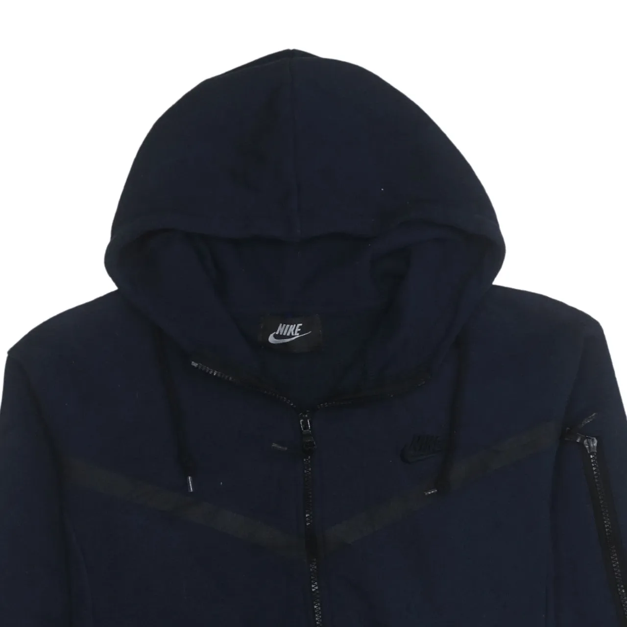 Nike 90's Swoosh Full Zip Up Hoodie Small Navy Blue sold by Vintage Club product image thumbnail 3