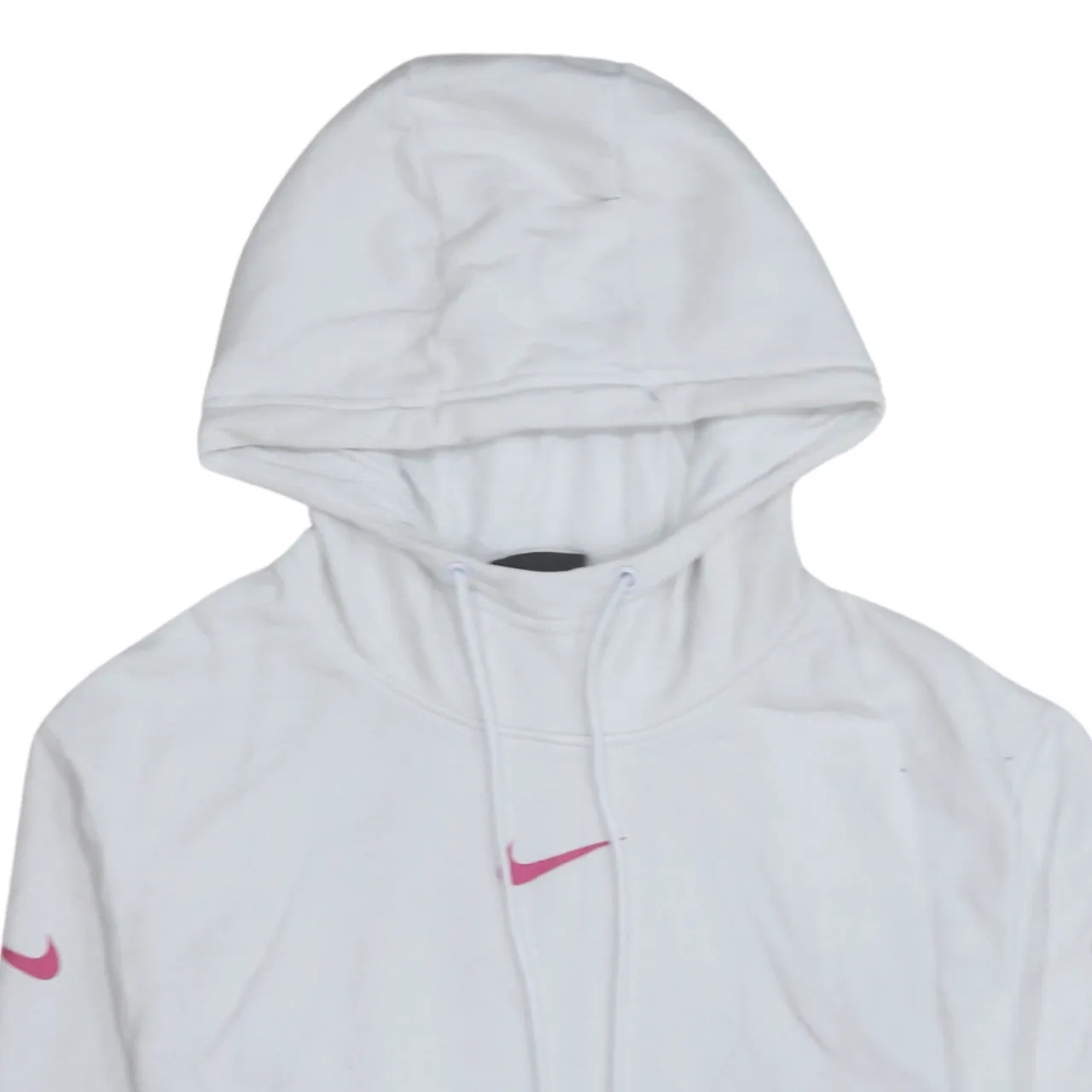 Nike 90's Center Middle Swoosh Pullover Hoodie Small White sold by Vintage Club product image thumbnail 3