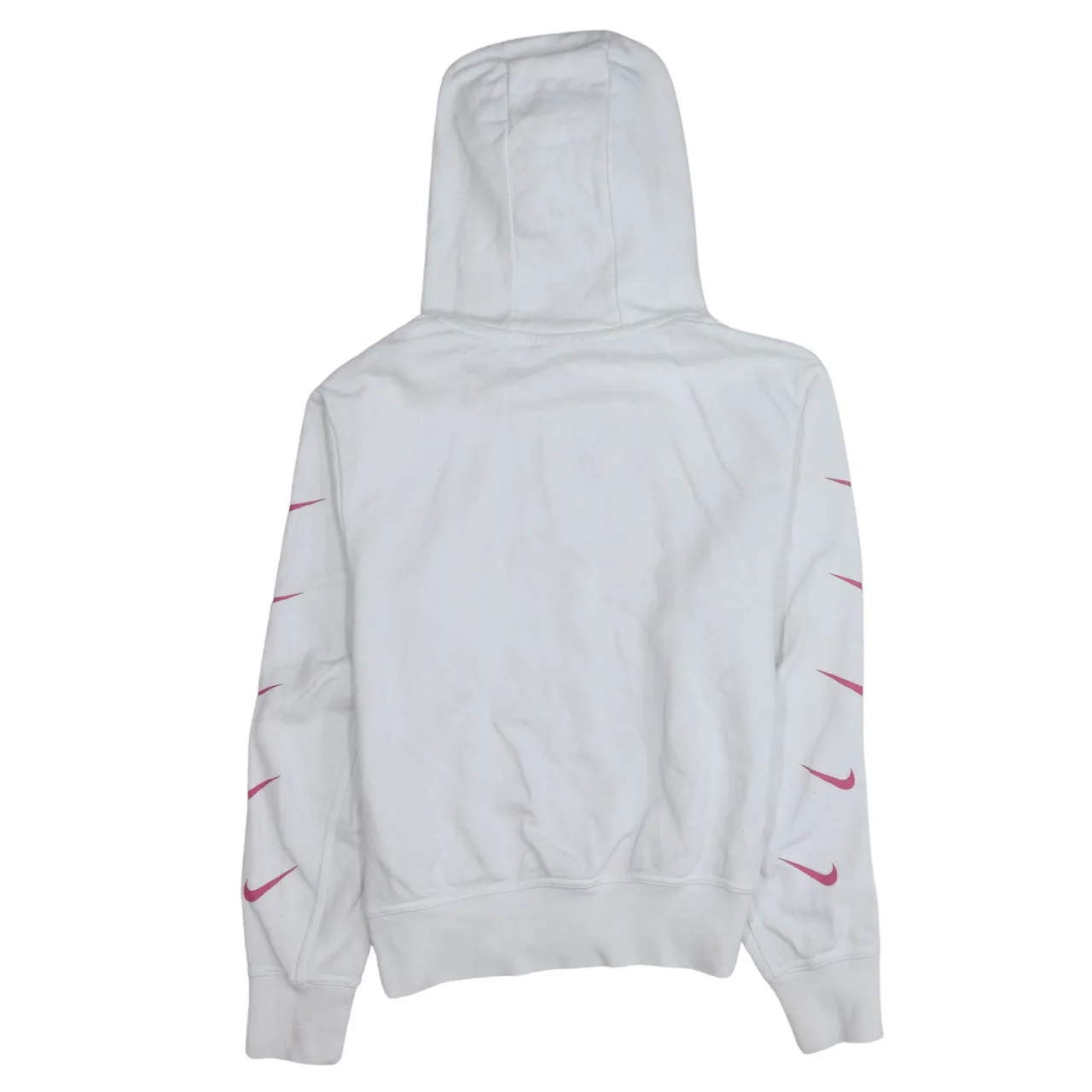 Nike 90's Center Middle Swoosh Pullover Hoodie Small White sold by Vintage Club product image thumbnail 2