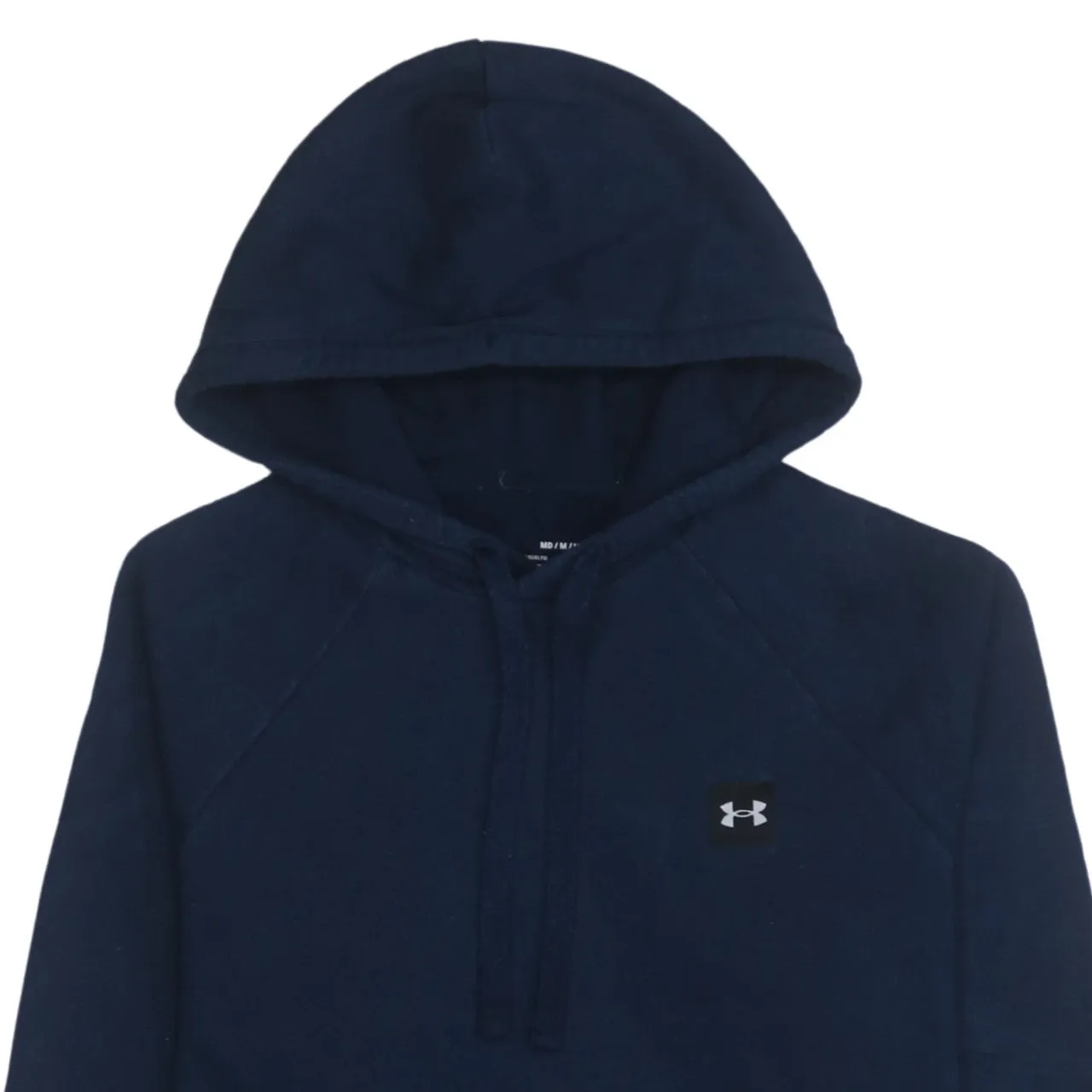 Under Armour 90's Drawstring Pockets Pullover Hoodie Medium Navy Blue sold by Vintage Club product image thumbnail 3
