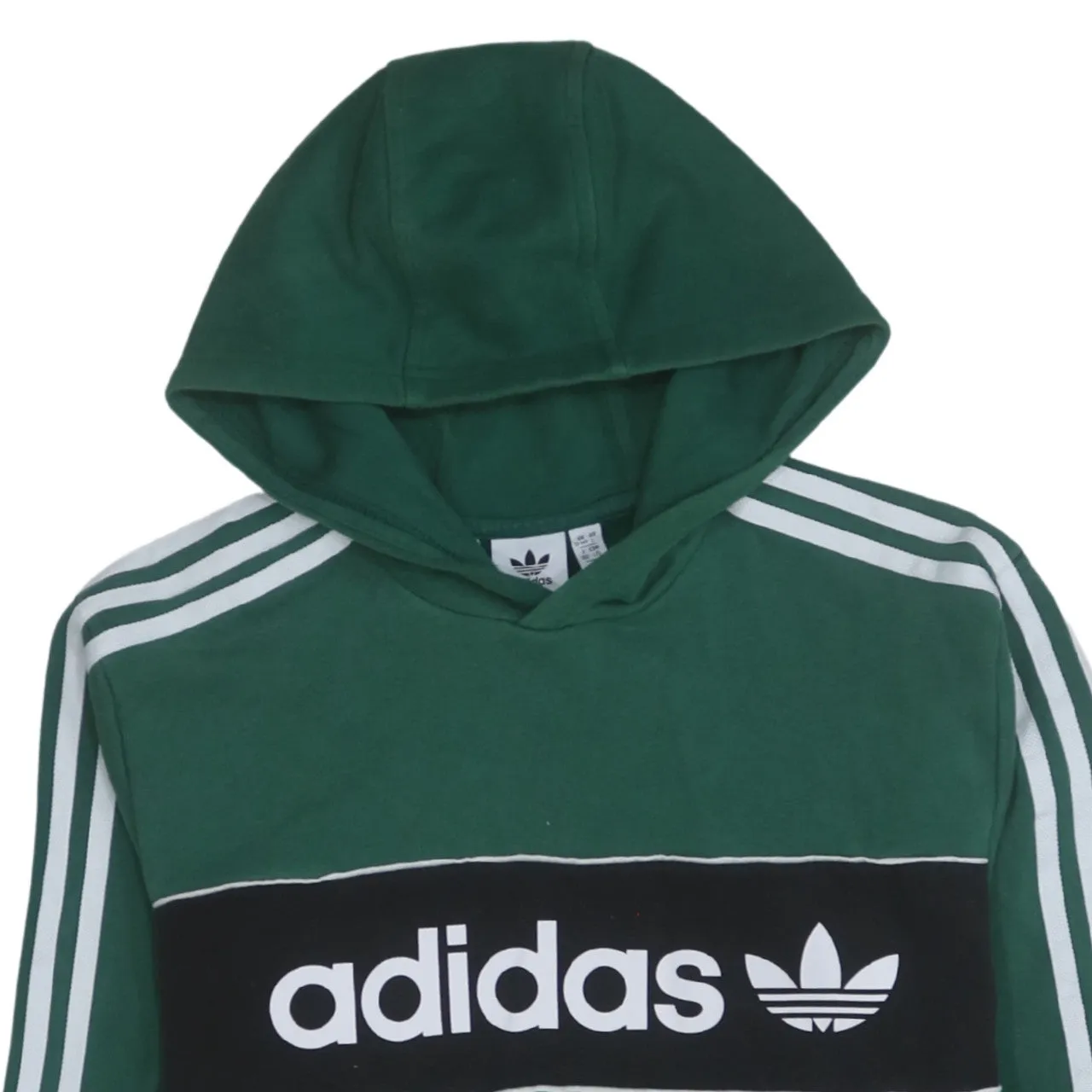Adidas 90's Spellout Pullover Hoodie Large Green sold by Vintage Club product image thumbnail 3