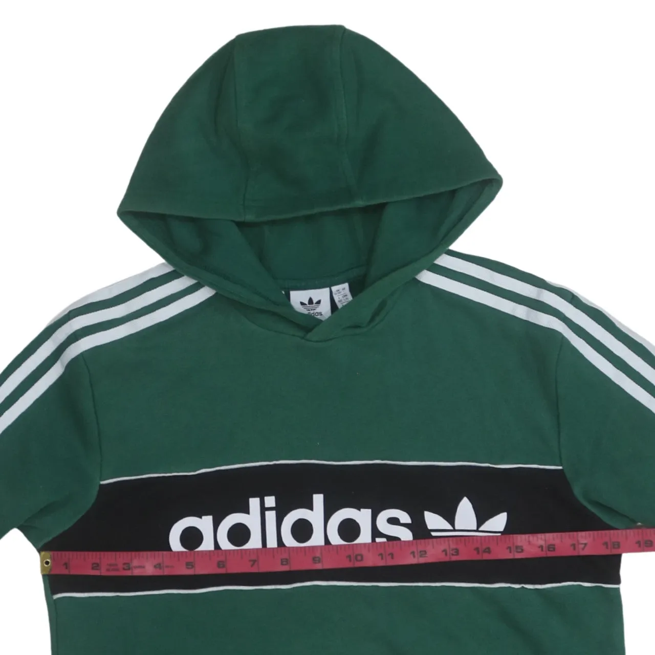 Adidas 90's Spellout Pullover Hoodie Large Green sold by Vintage Club product image thumbnail 5