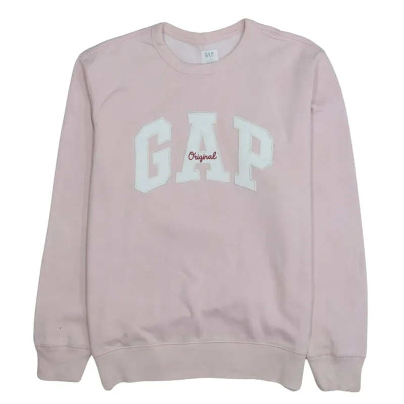 Gap 90's Spellout Crew Neck Sweatshirt Small Pink sold by Vintage Club