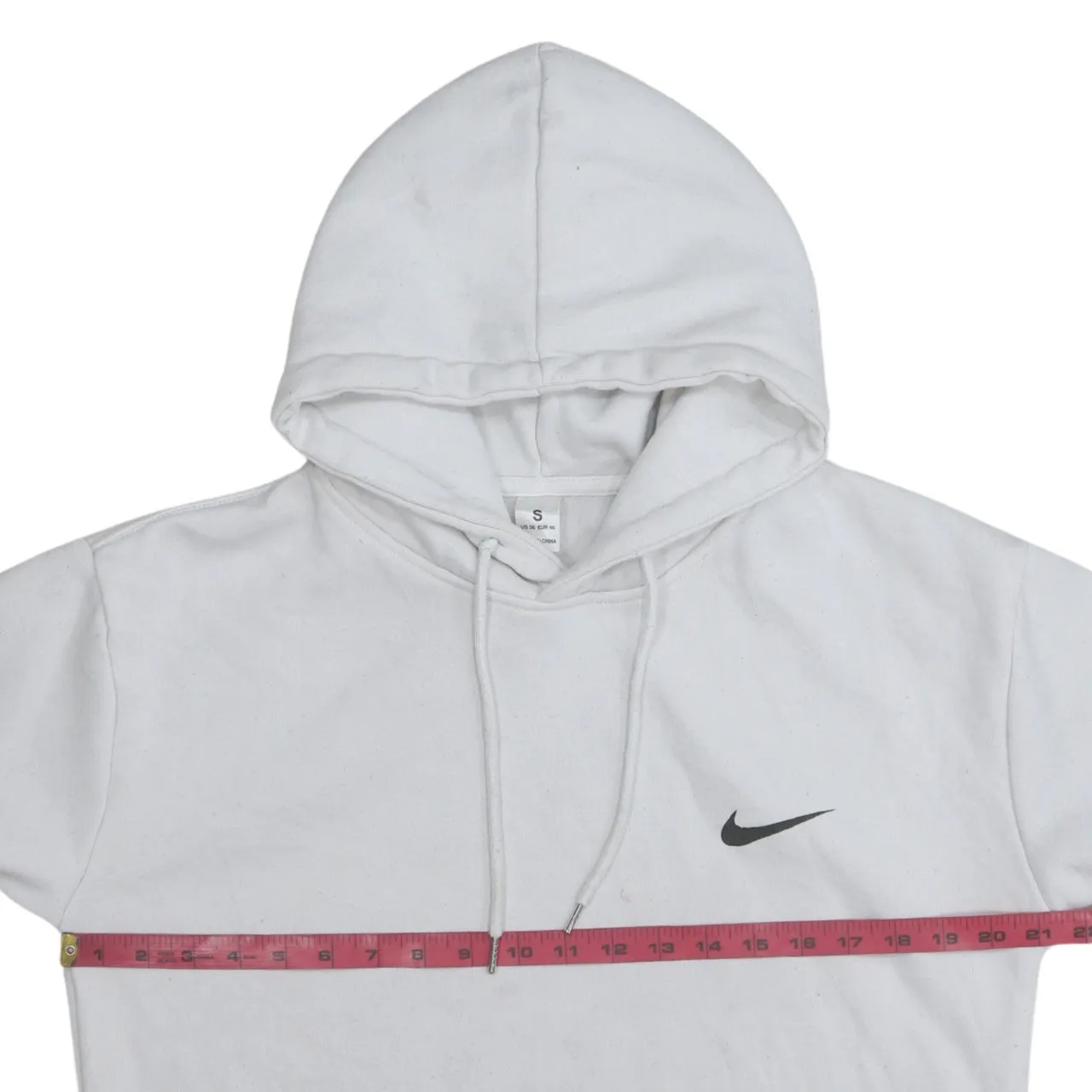 Nike 90's Swoosh Pullover Hoodie Small White sold by Vintage Club product image thumbnail 5