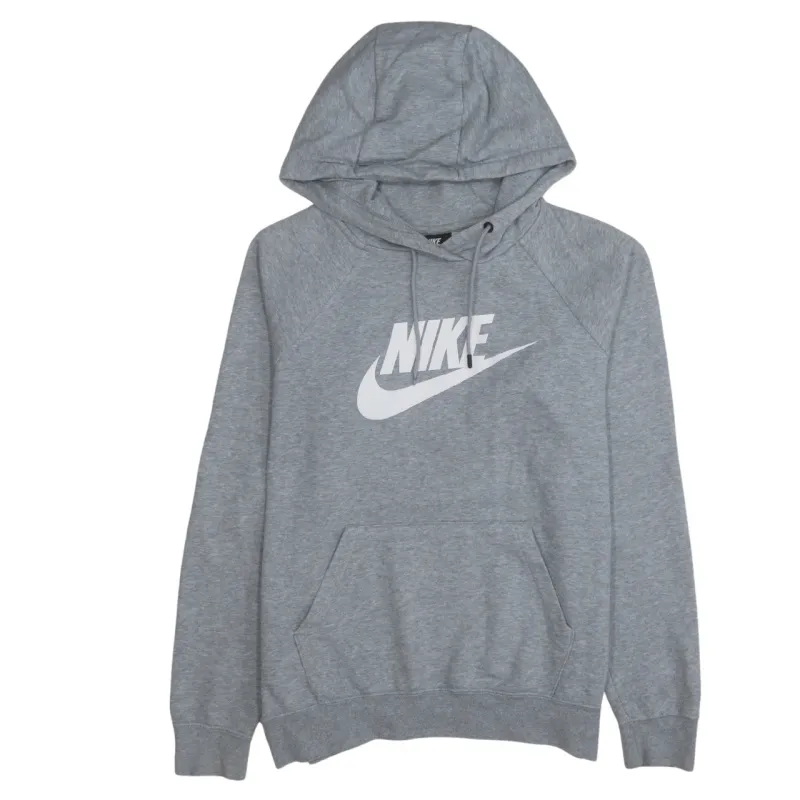 Nike 90's Center Middle Swoosh Pullover Hoodie Medium Grey sold by Vintage Club