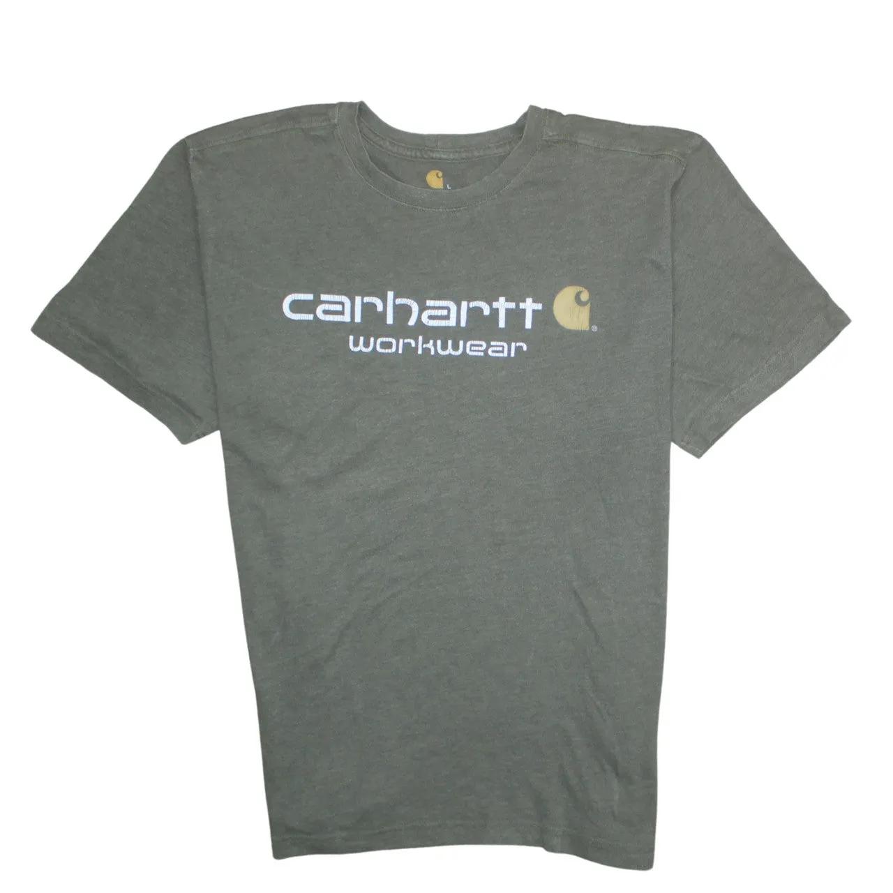 Carhartt 90's Spellout Short Sleeves T Shirt Large Green sold by Vintage Club