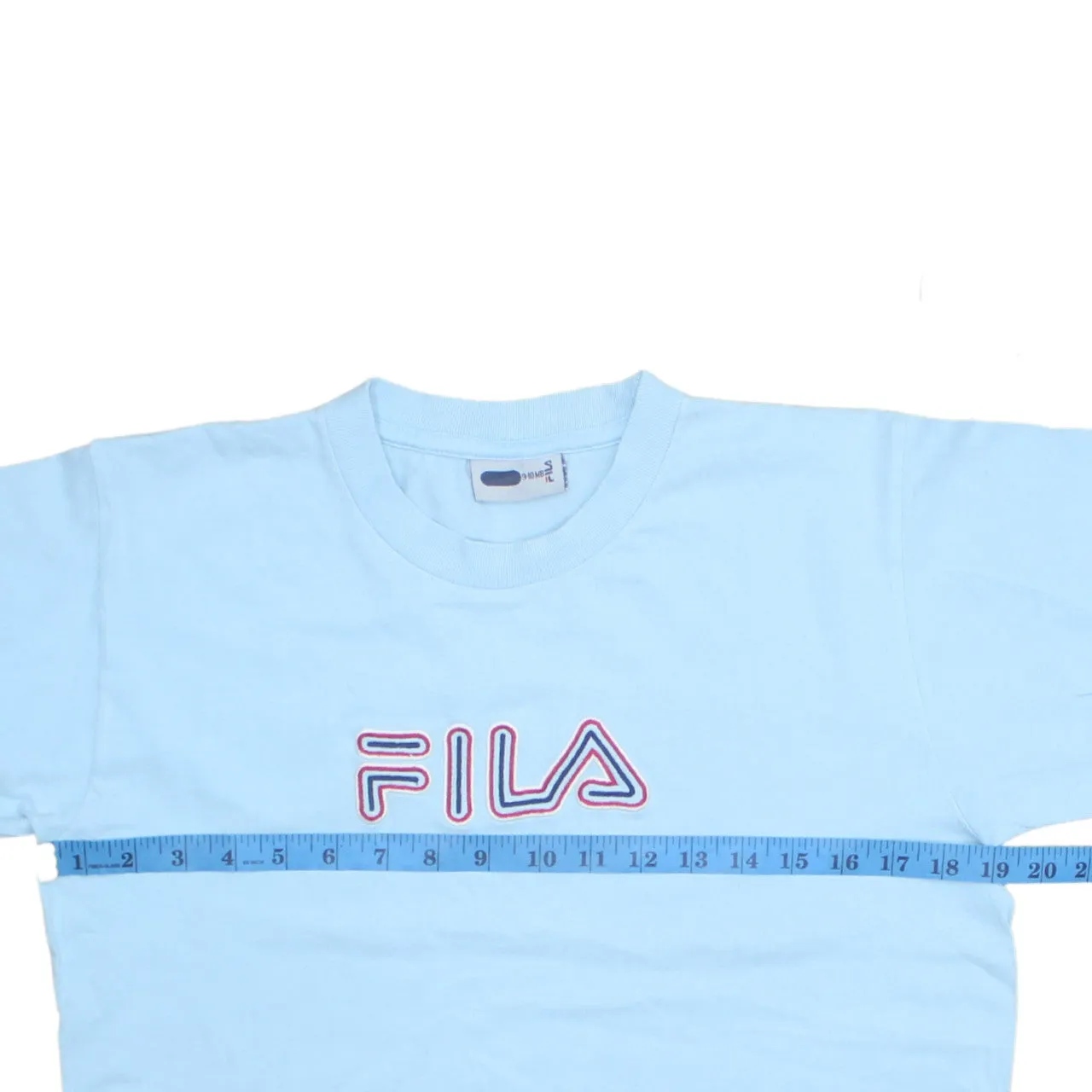 Fila Light Blue T Shirt Men's Small Printed Logo Short Sleeve Casual Tee Top sold by Vintage Club product image thumbnail 5