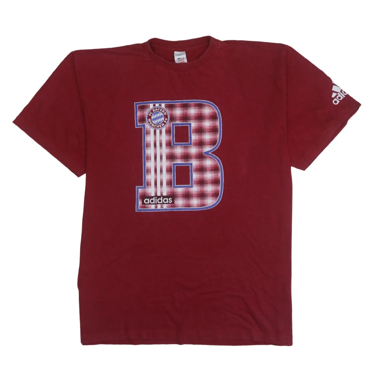 Adidas 90's Short Sleeves Crew Neck T Shirt XLarge Red sold by Vintage Club