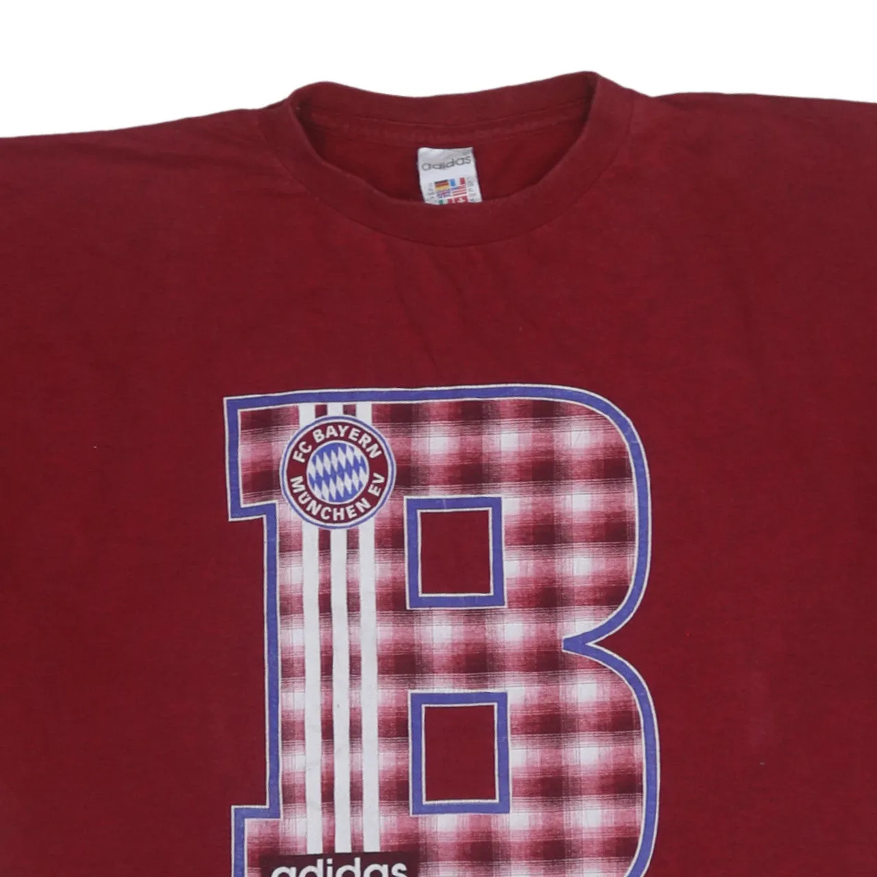 Adidas 90's Short Sleeves Crew Neck T Shirt XLarge Red sold by Vintage Club product image thumbnail 3